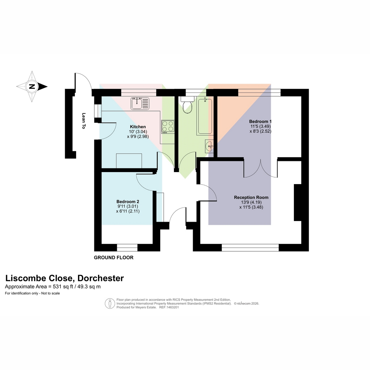 5, Liscombe Close, Dorchester floorplan