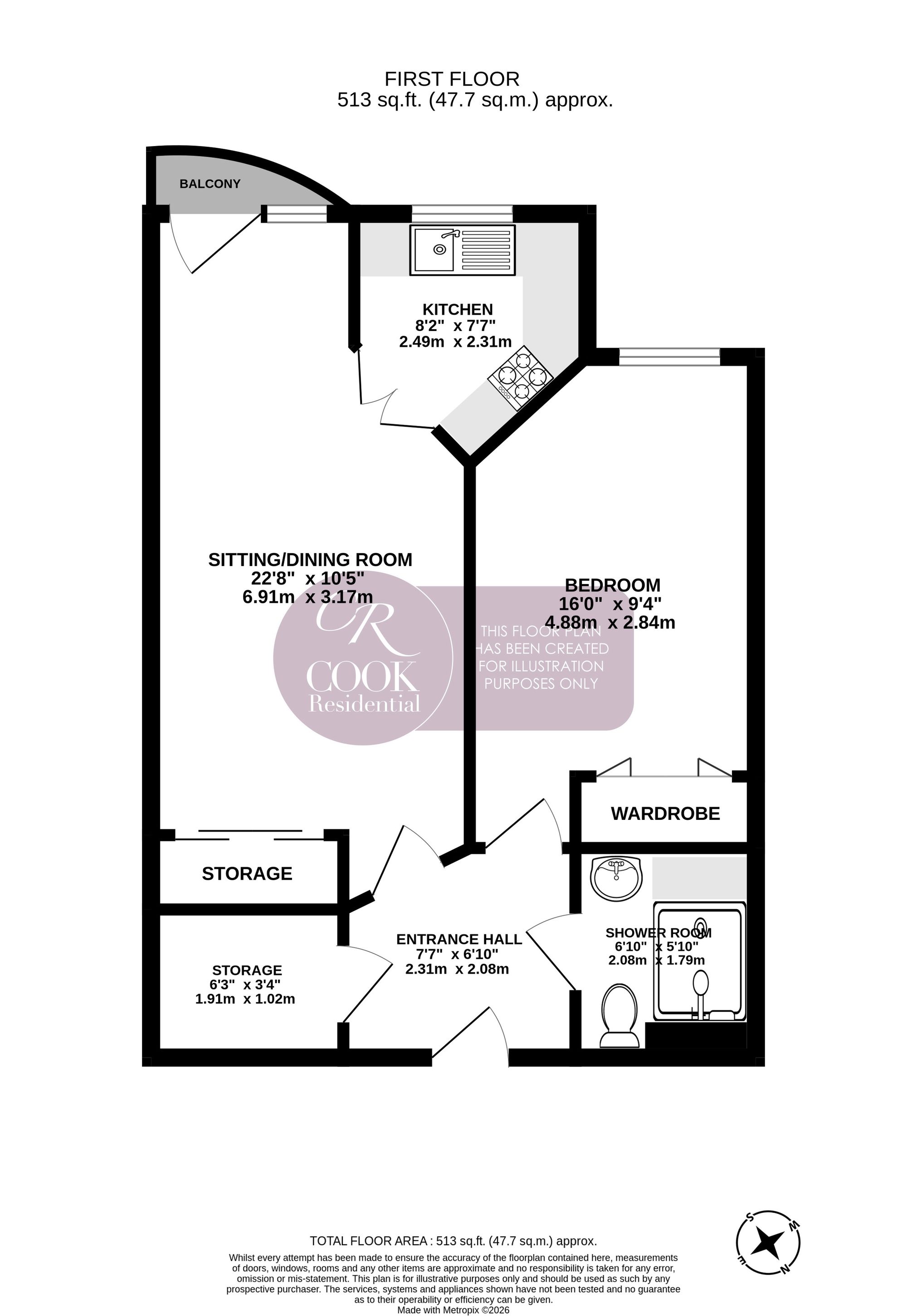 Flat 32, Lefroy Court Talbot Road, Cheltenham floorplan