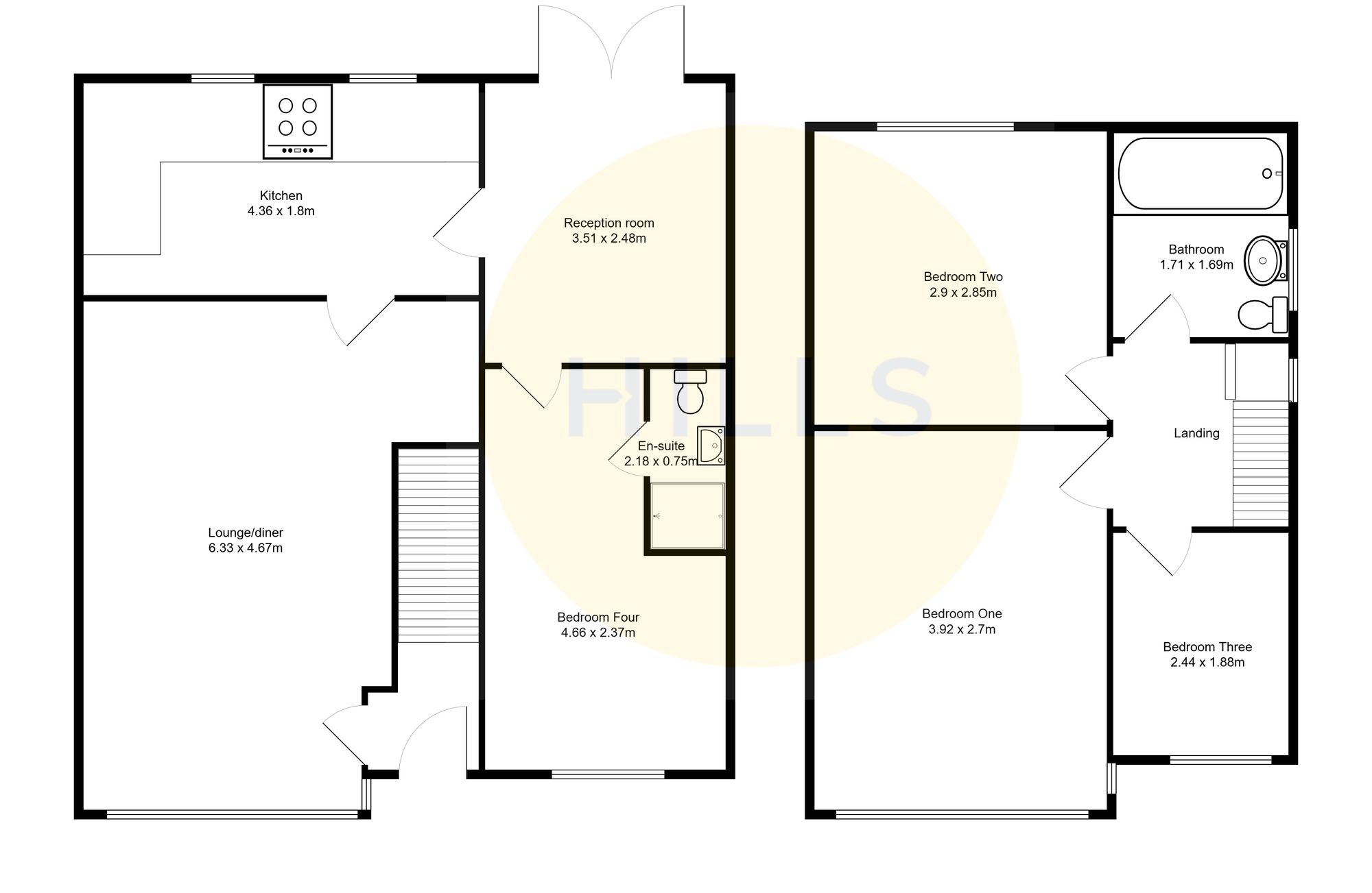 34 Higher Green Lane, Manchester floorplan