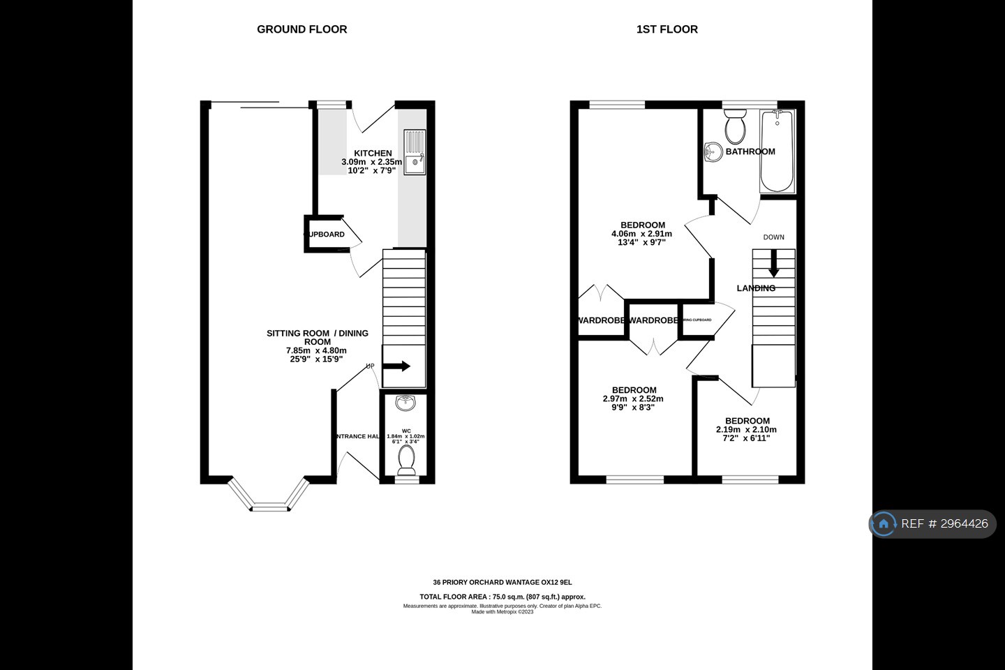 Priory Orchard, Wantage floorplan