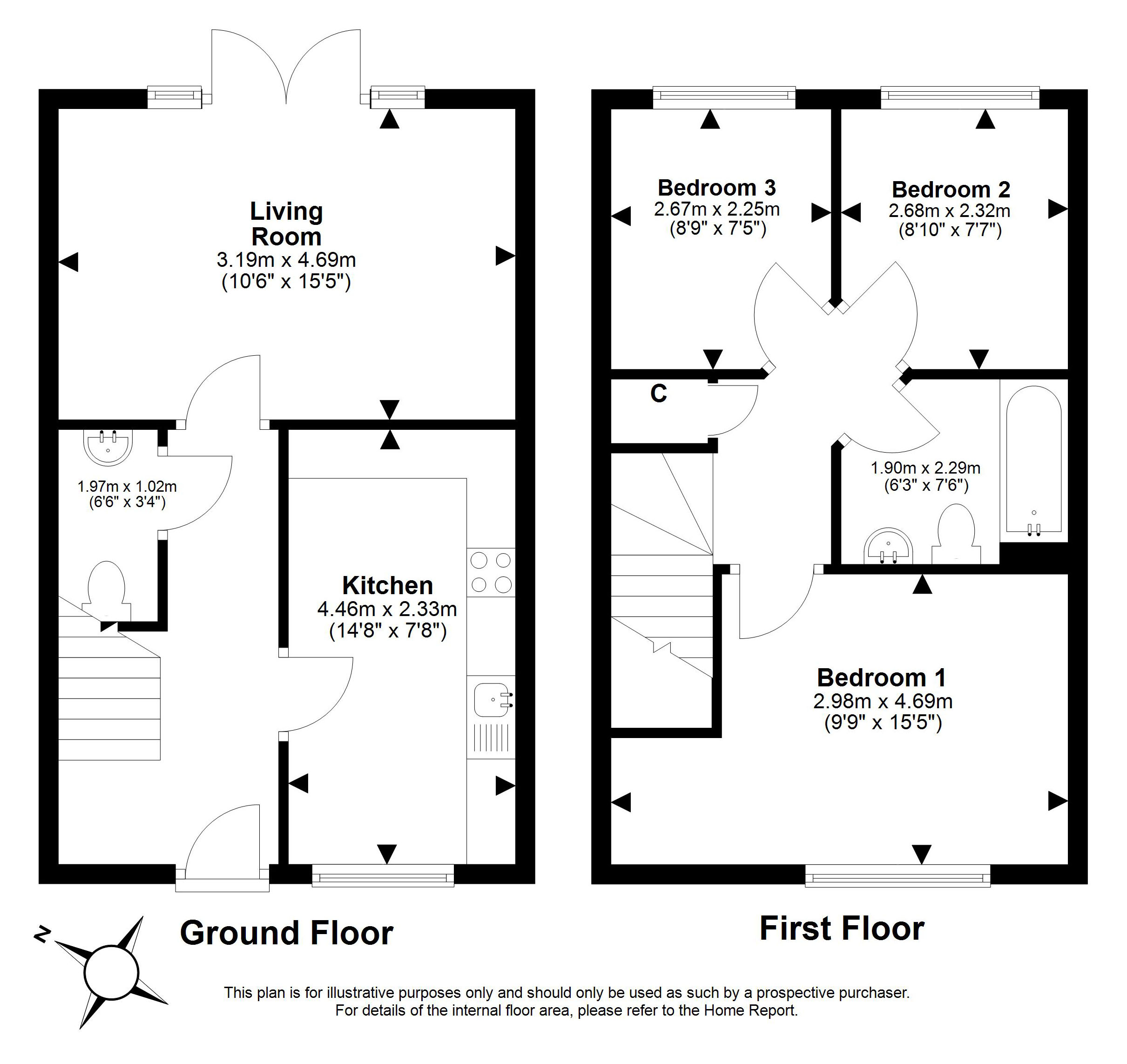 3, Thomson Place, South Queensferry floorplan