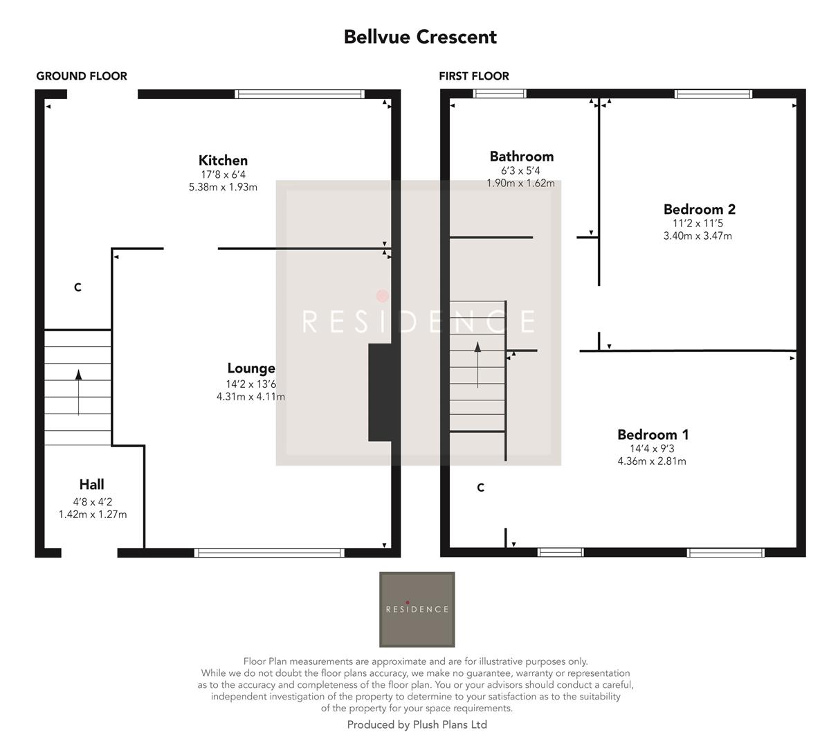 65, Bellvue Crescent, Glasgow floorplan