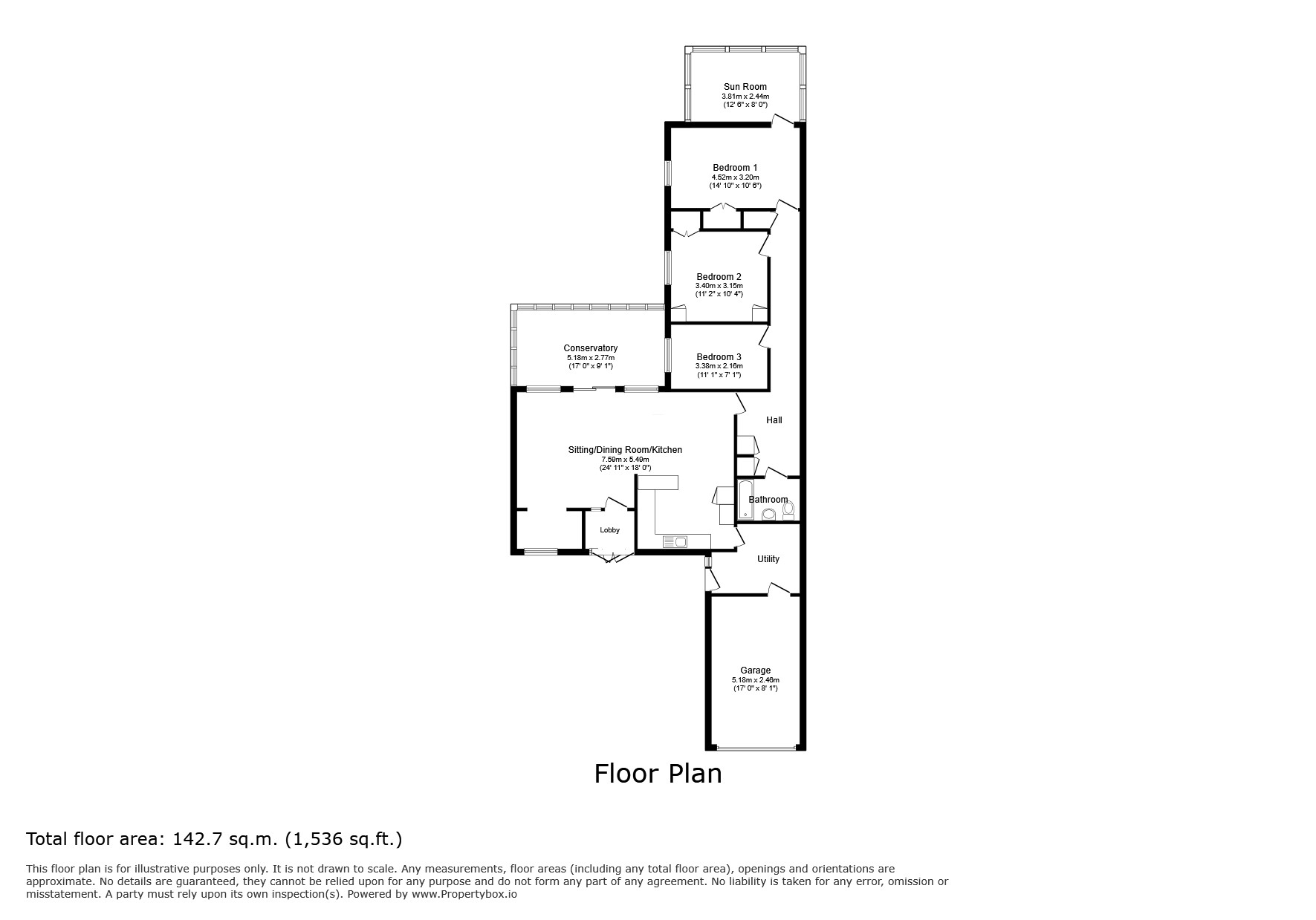 25, Martin Close, Berkshire floorplan