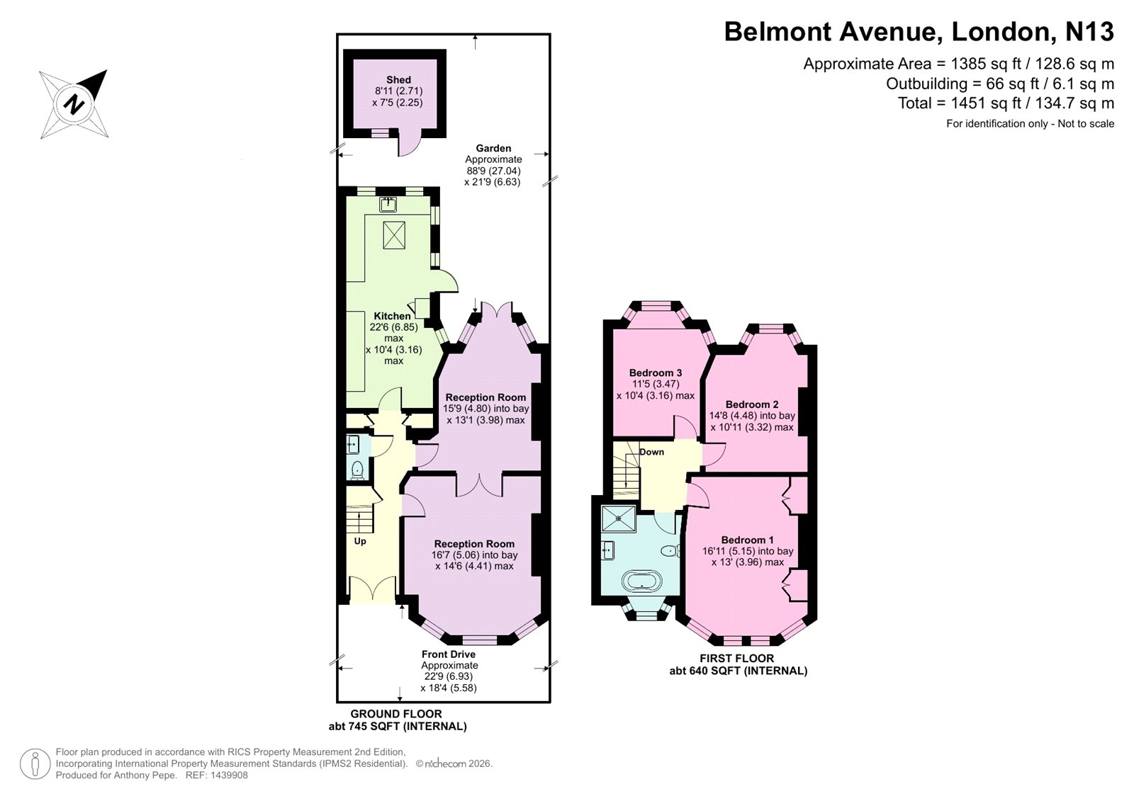 19, Belmont Avenue, London floorplan