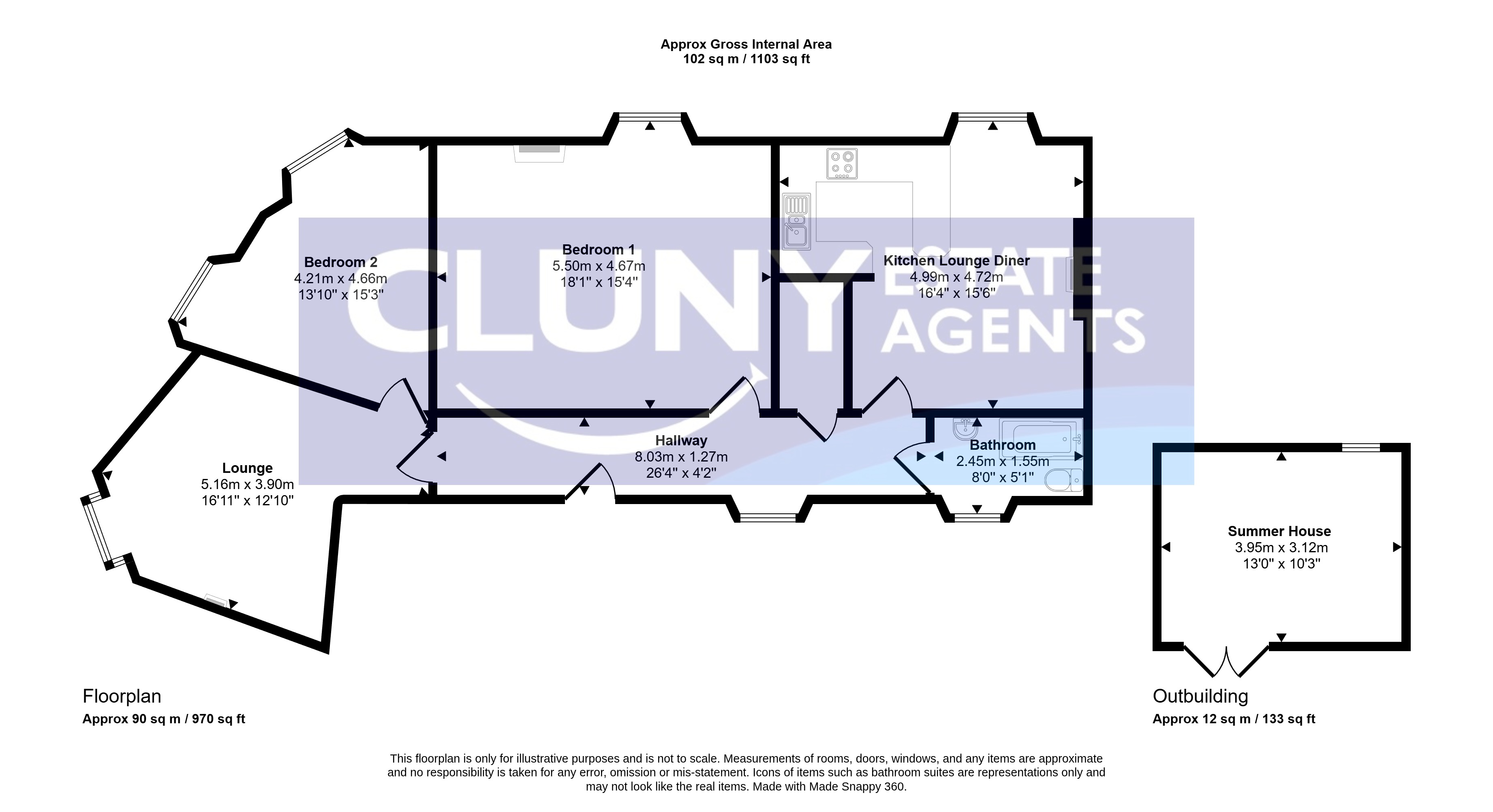 1, Rosedene, Tytler Street, Forres floorplan