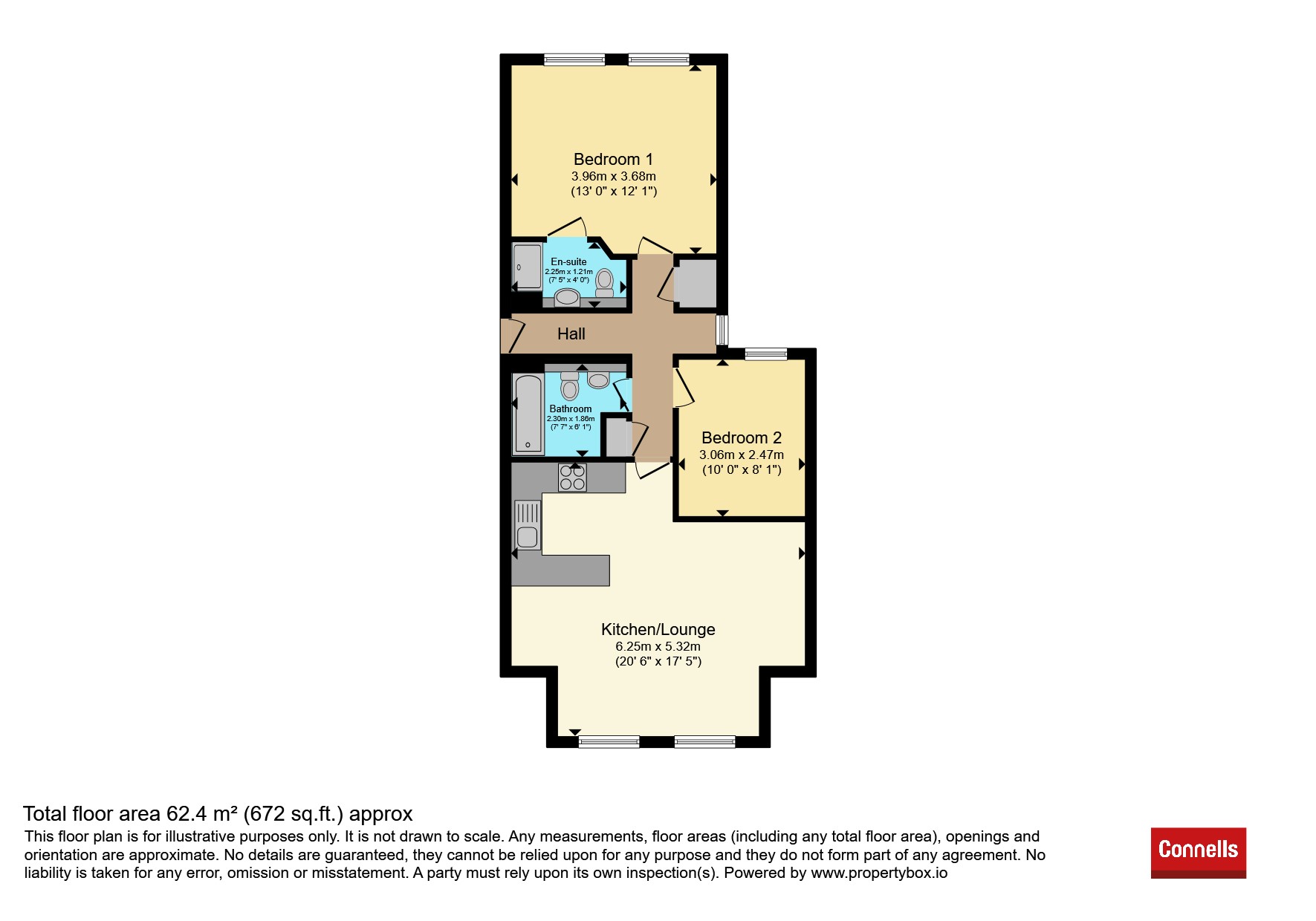 Flat 14, Sovereign Court, 10, Weir Gardens, Rayleigh floorplan