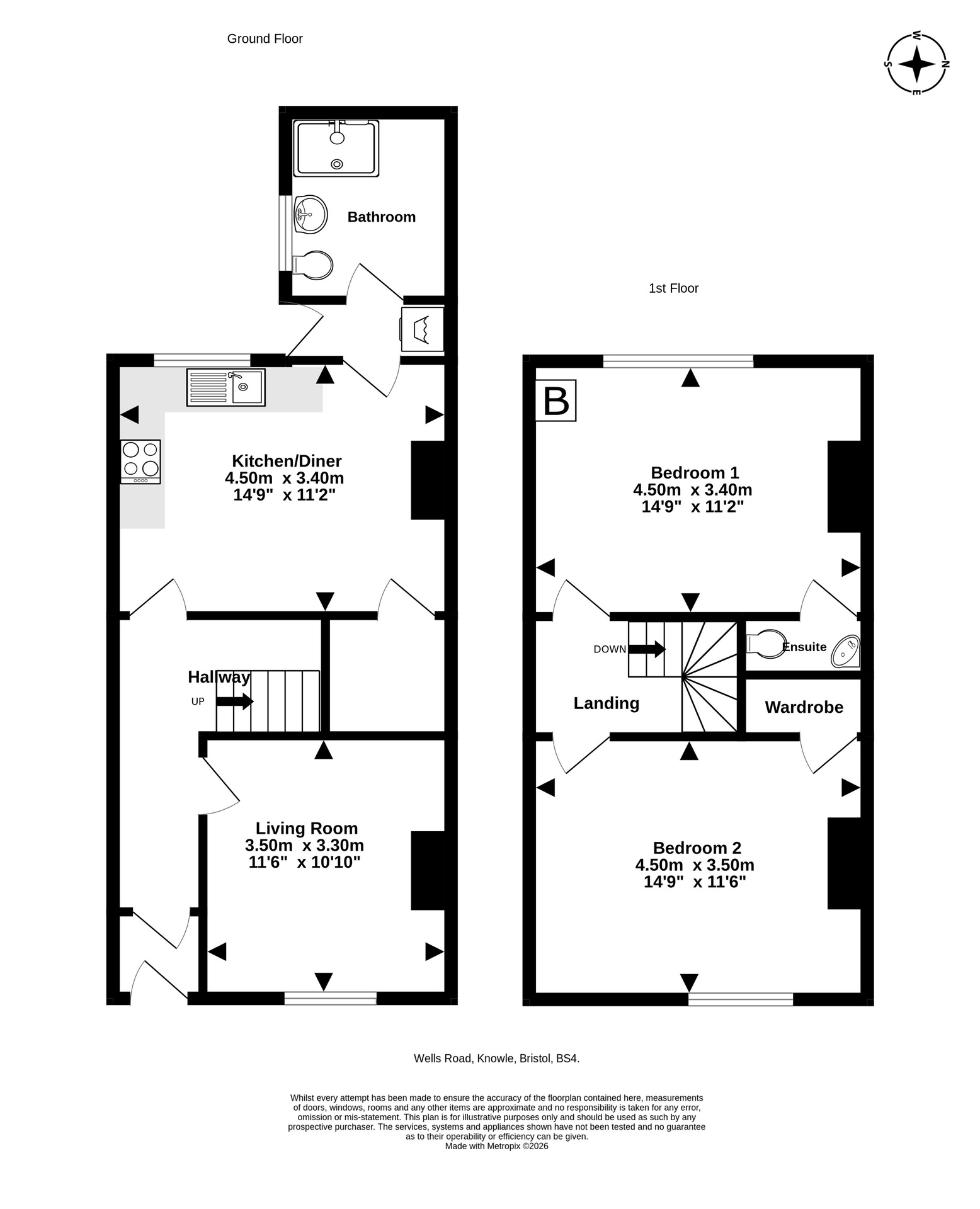 403 Wells Road, Bristol floorplan
