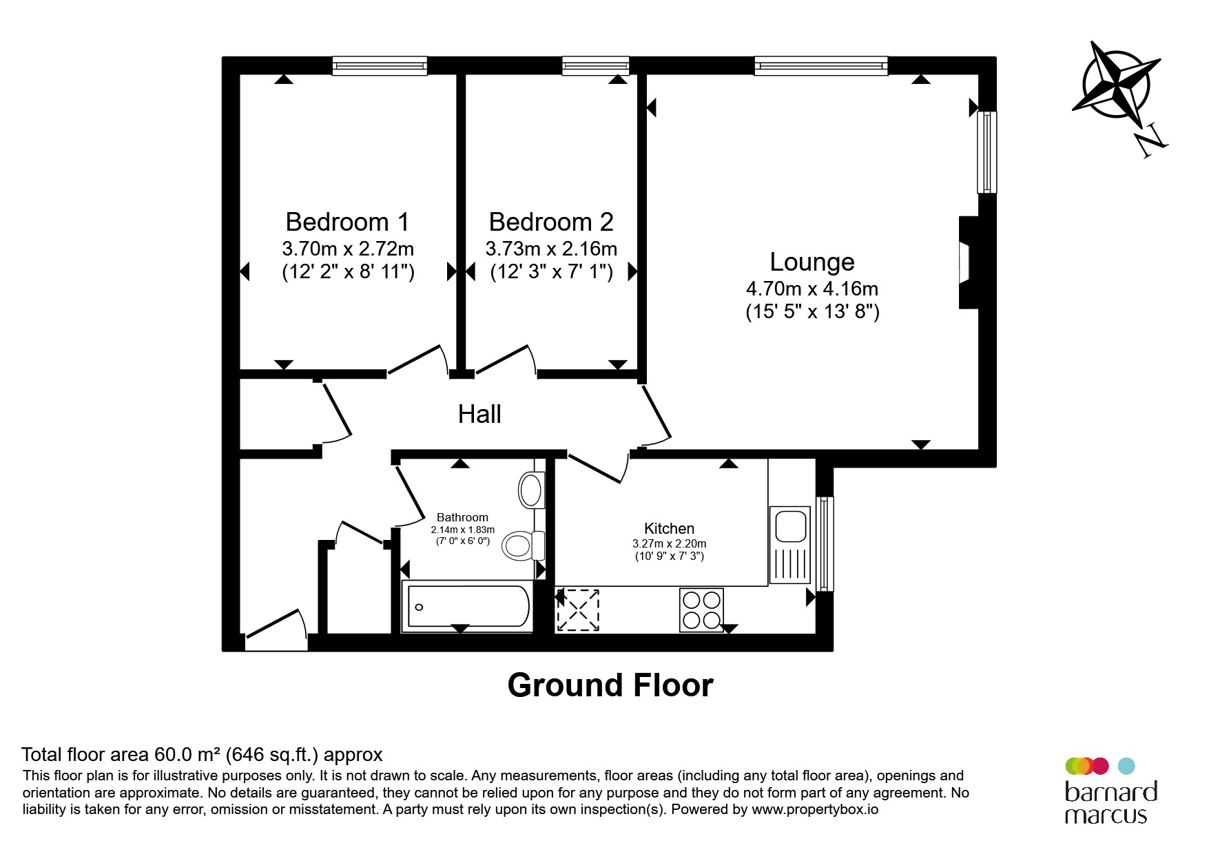 Flat 3, 50, St. James Road, Sutton floorplan