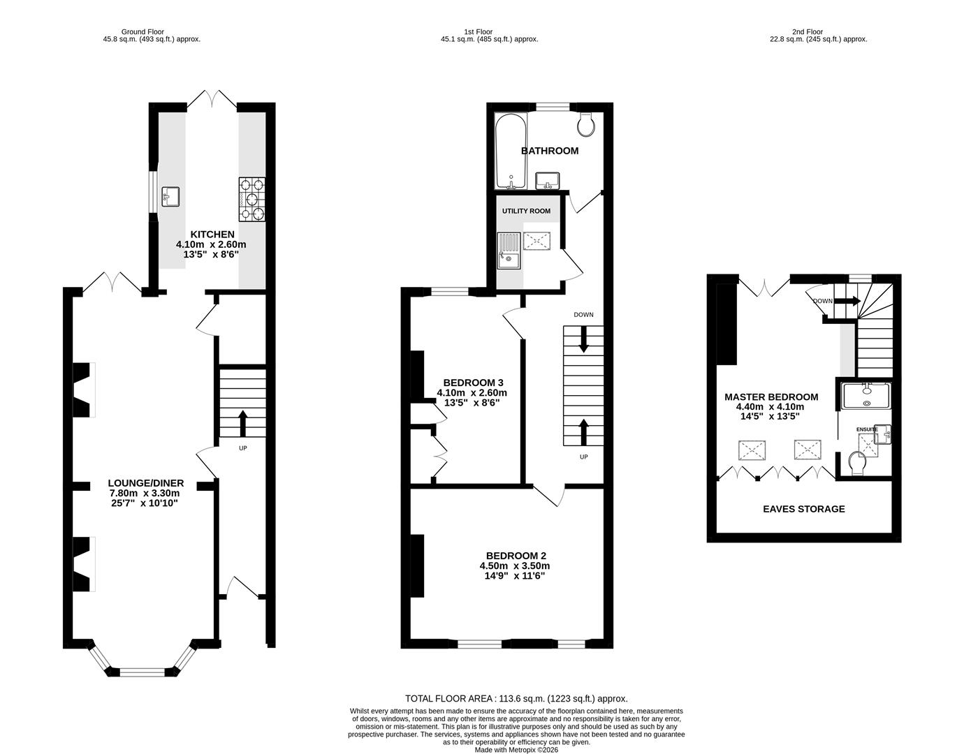 46, Park Road, Altrincham floorplan