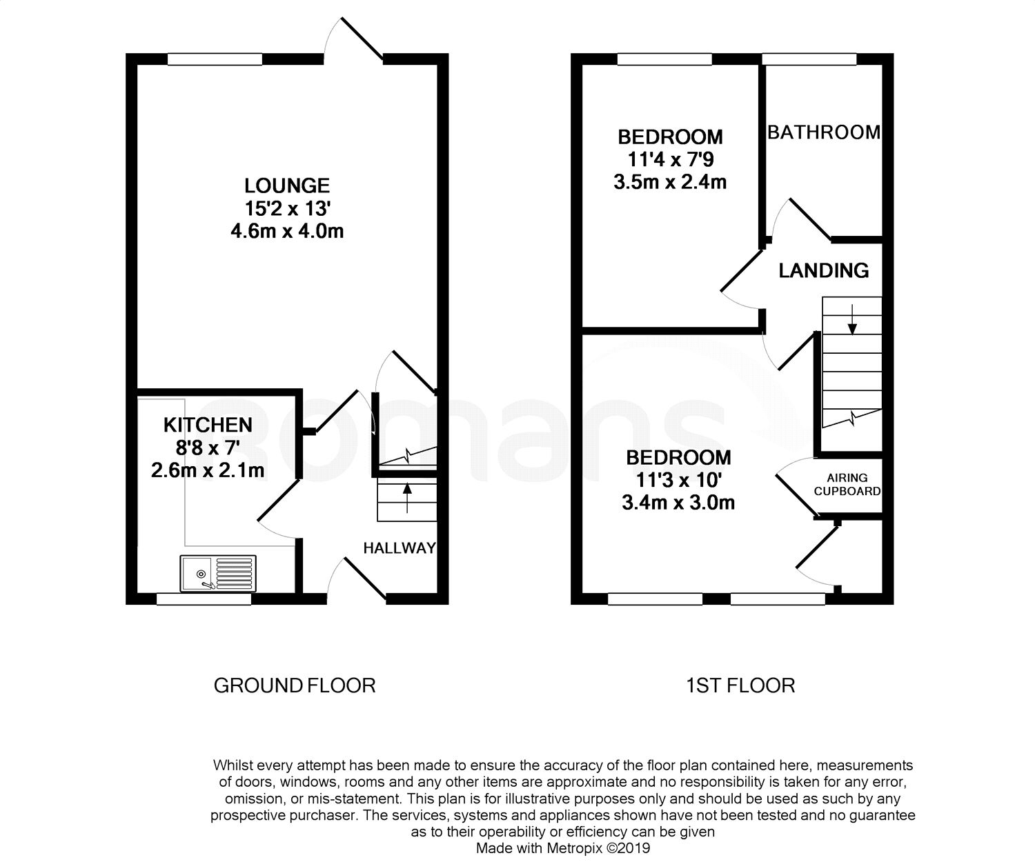 2 Bedrooms Terraced house for sale in Lower Canes, Yateley, Hampshire GU46