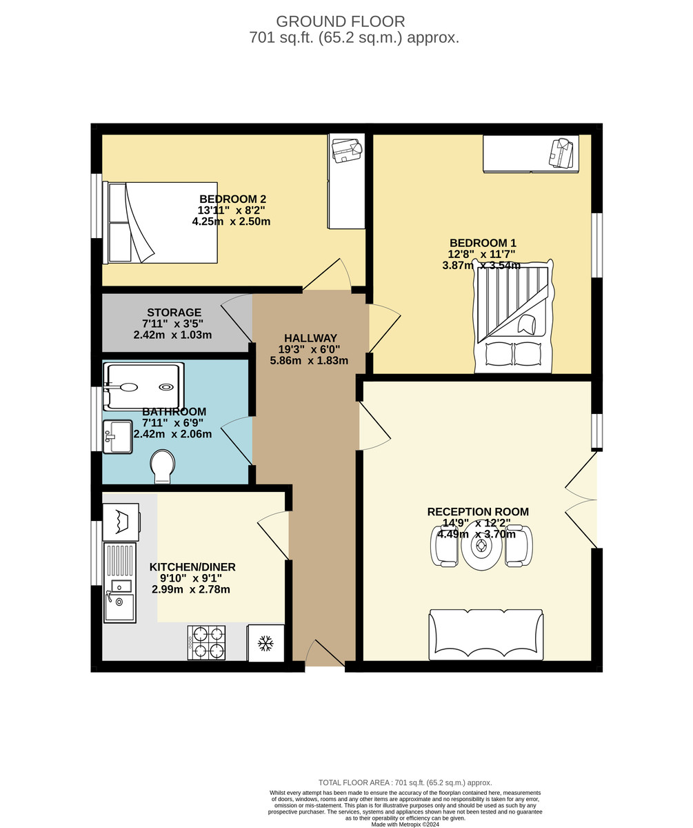 Roe Green, London floorplan