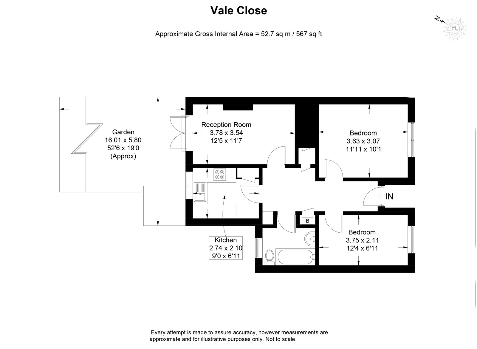 18, Vale Close, Middlesex floorplan
