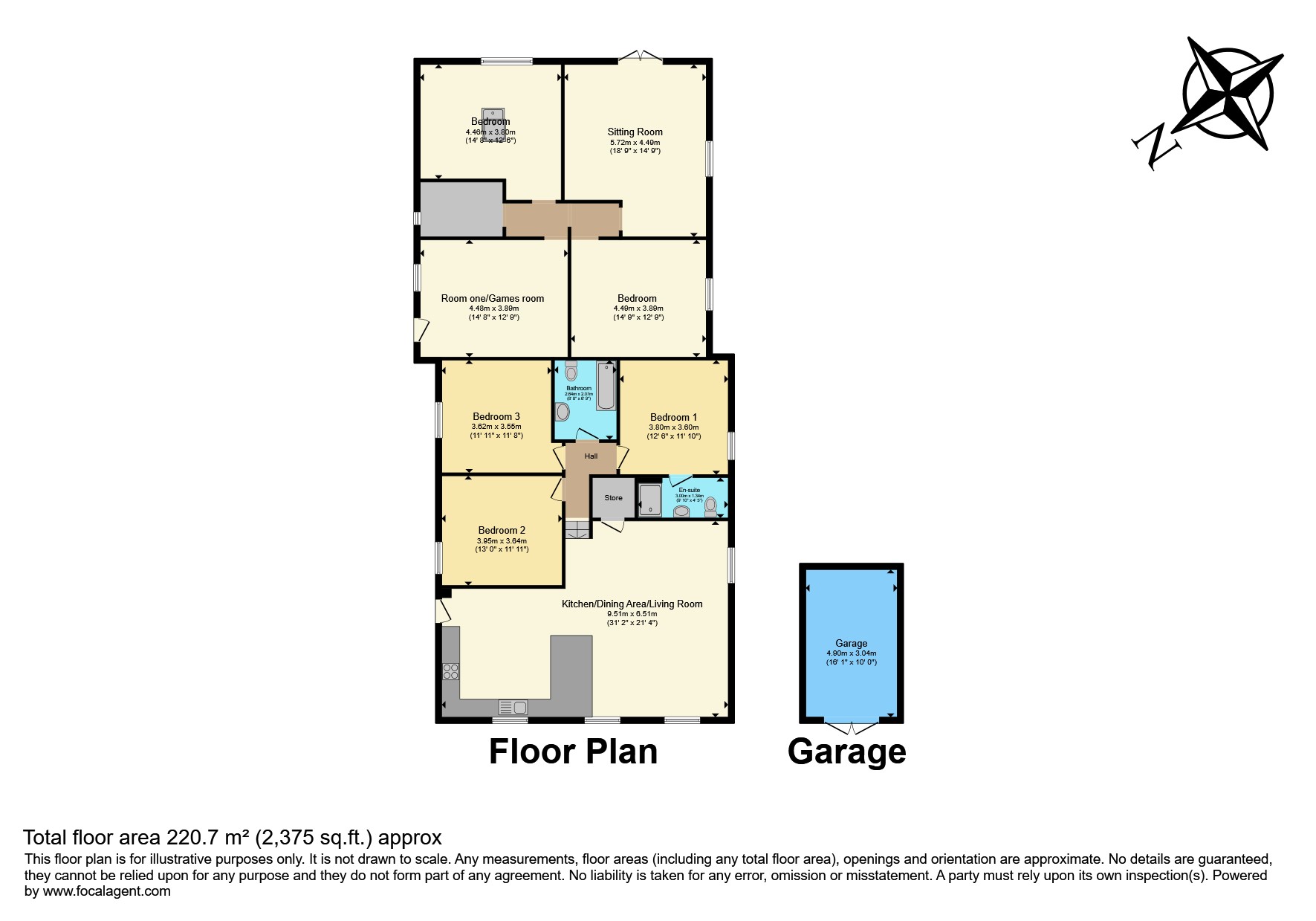 36, The Crescent, Nottingham floorplan