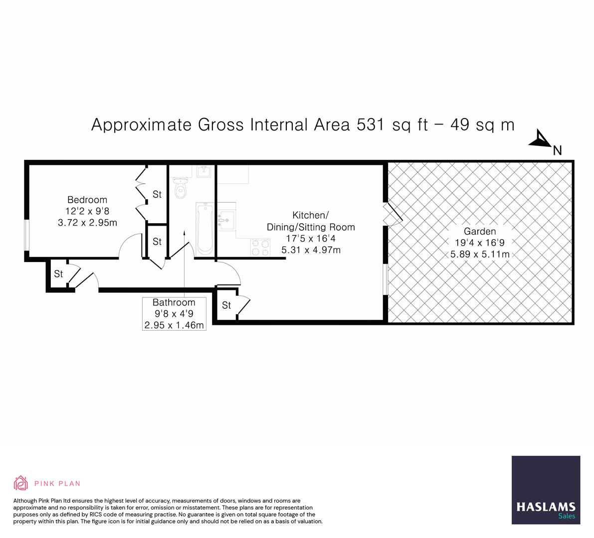 Kingfisher Place, Kings Meadow, Reading RG1, 1 bedroom flat for sale