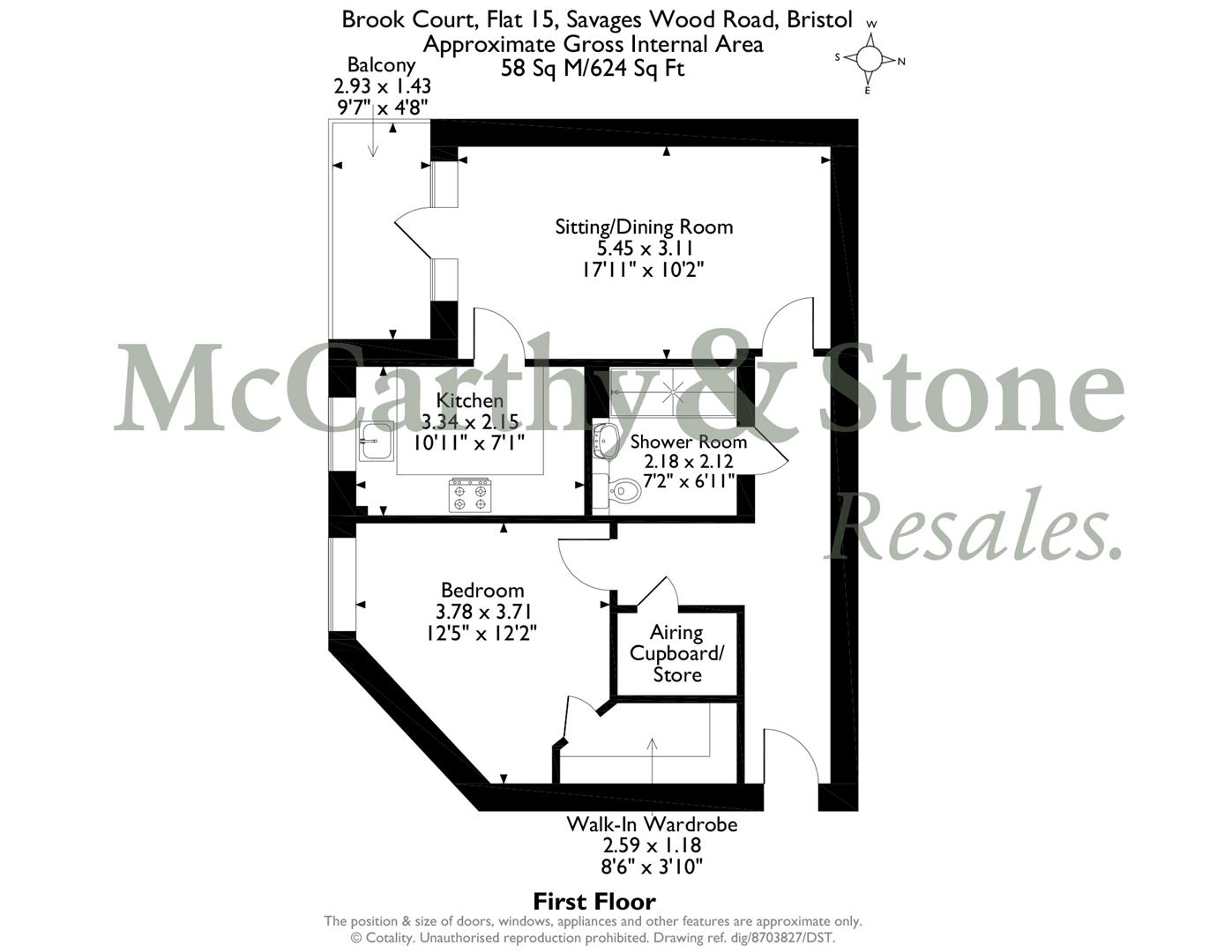 15 Brook Court, Savages Wood Road, Bradley Stoke, Bristol floorplan