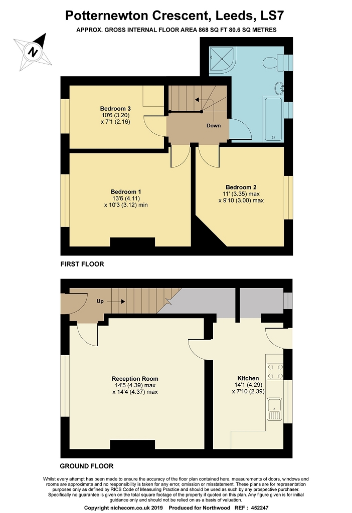 3 Bedrooms Terraced house for sale in Potternewton Crescent, Leeds LS7