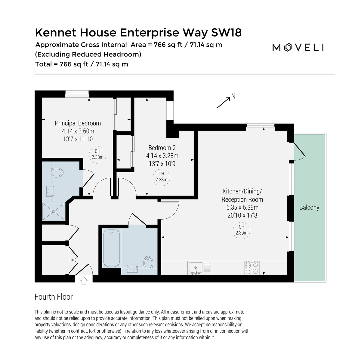 Flat 39, Kennet House, 8 Enterprise Way, London floorplan