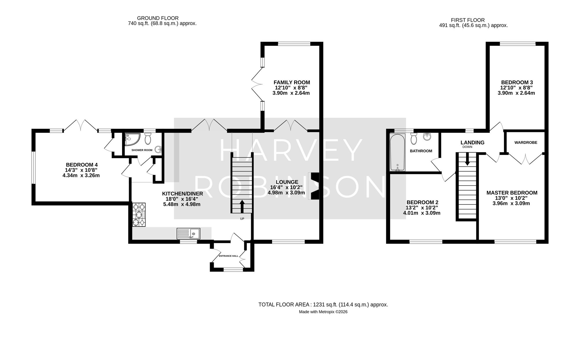 50 High Leys, St. Ives floorplan