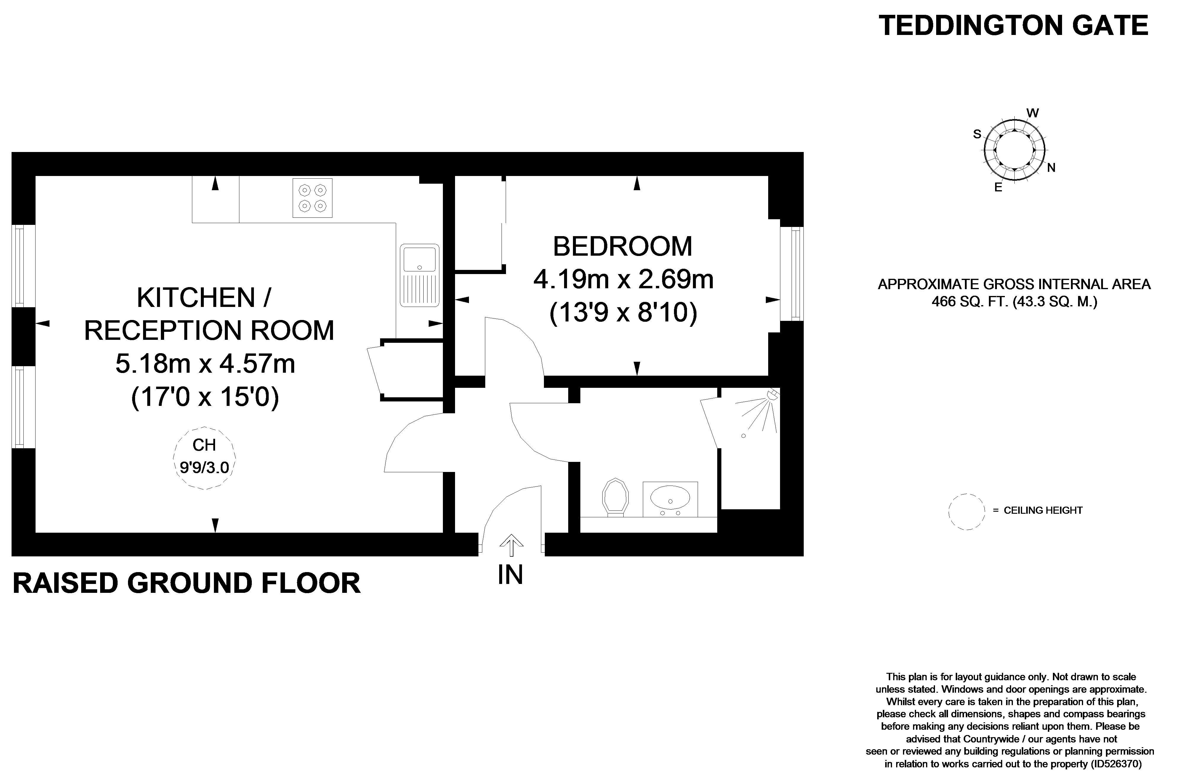 1 Bedrooms Flat to rent in Hampton Road, Teddingtion TW11