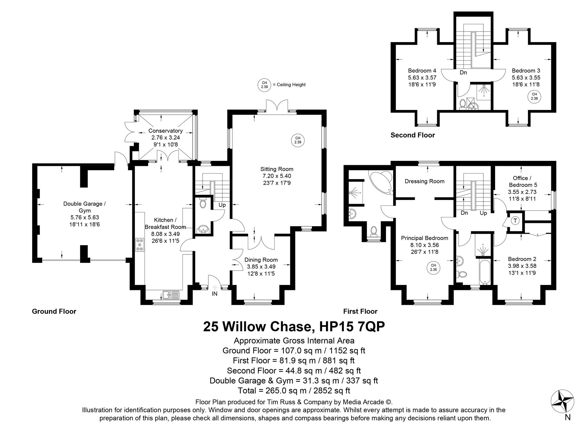 25 Willow Chase, High Wycombe floorplan