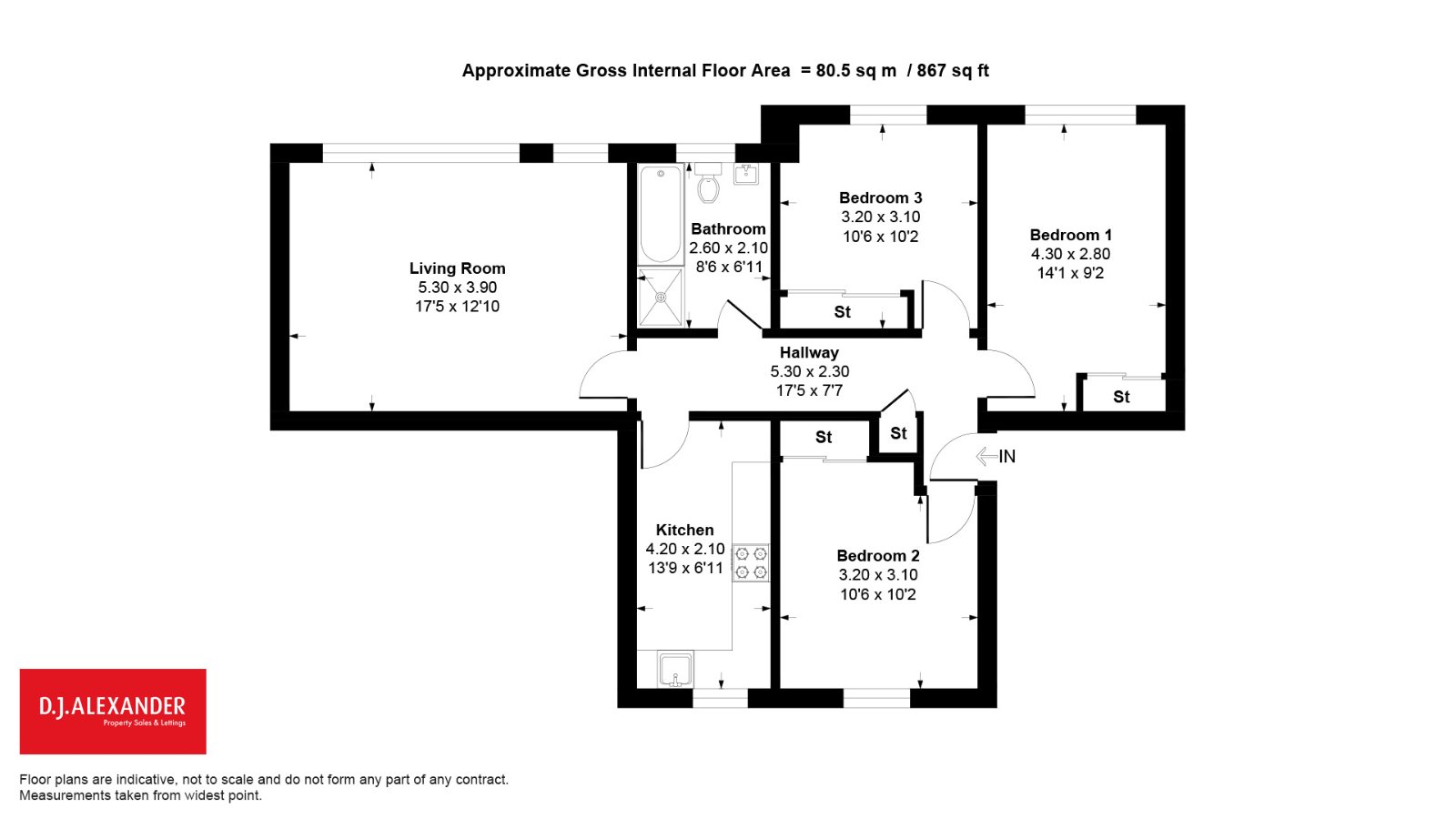 Errol Gardens, Glasgow floorplan