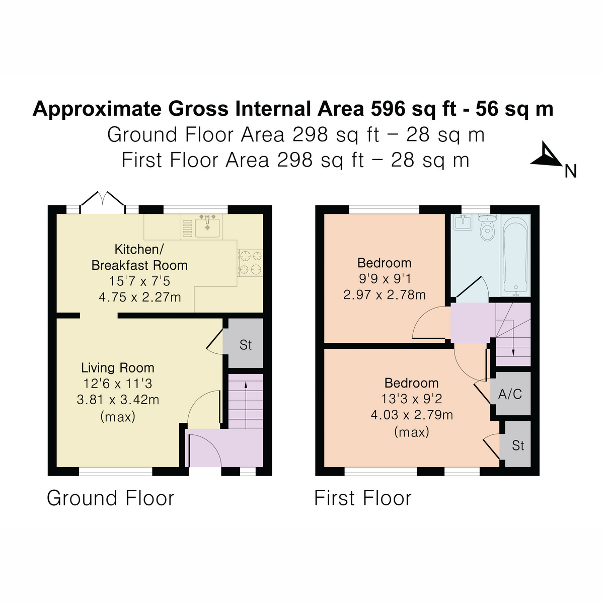 45, Ottery Way, Didcot floorplan