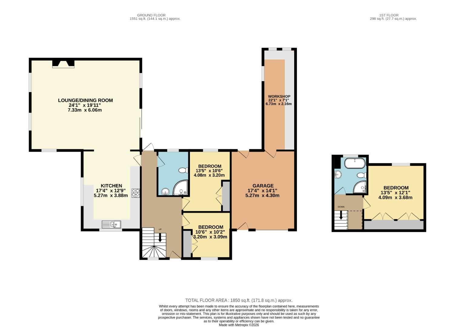 25, Moorlands Road, Leighton Buzzard floorplan
