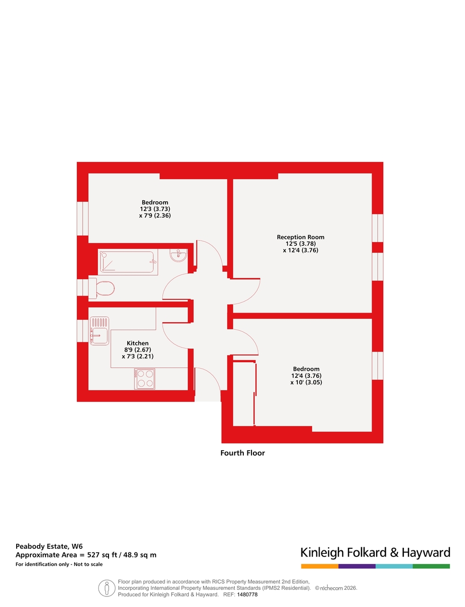 Flat 9, D Block,, Peabody Estate, Hammersmith floorplan