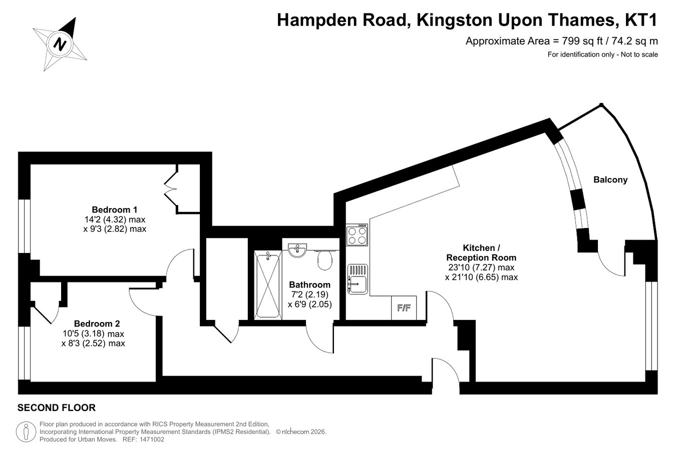 5, 2, Hampden Road, Kingston upon Thames floorplan