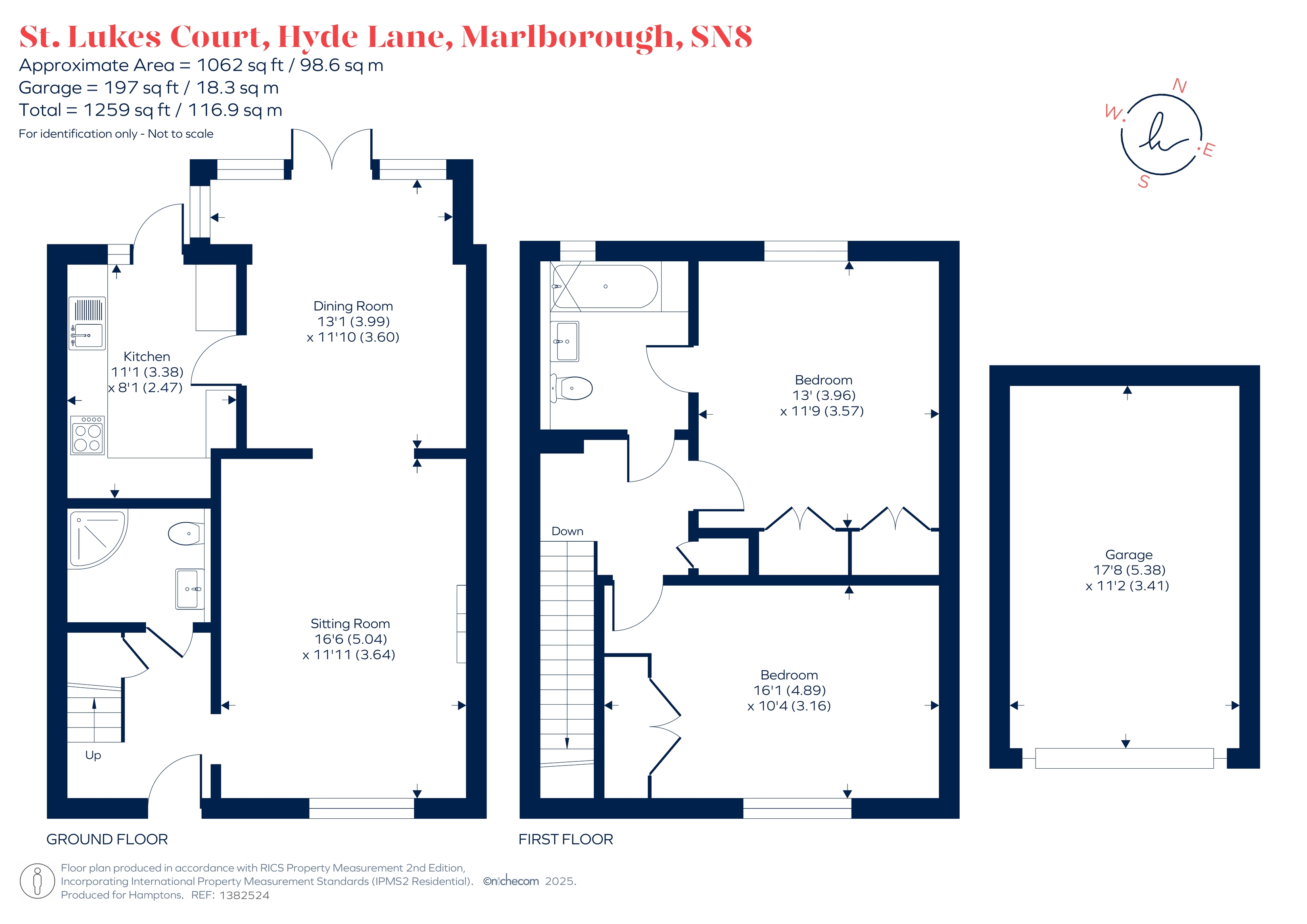 14 St. Lukes Court, Hyde Lane, Marlborough floorplan