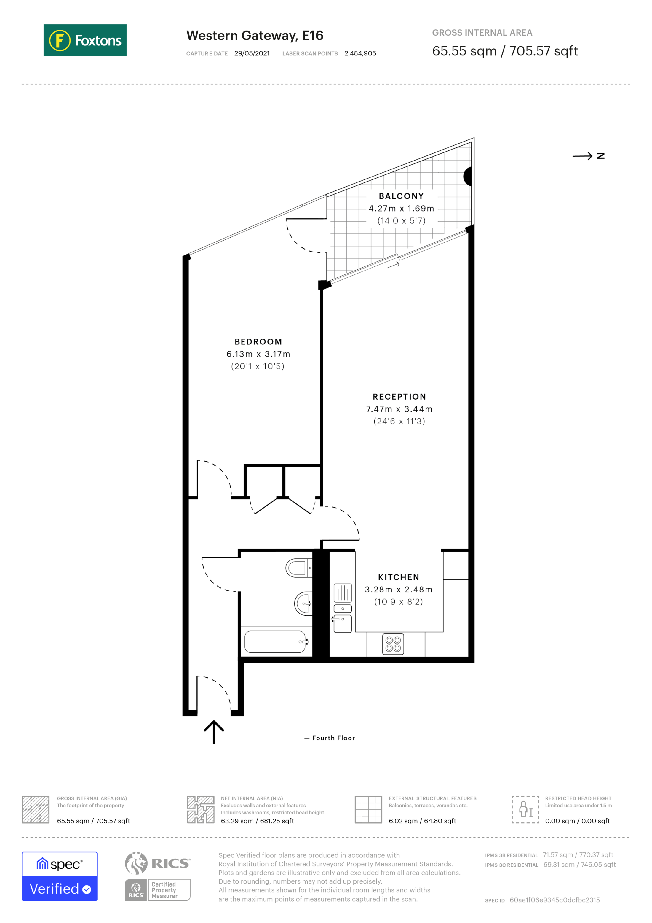 Balearic Apartments, Royal Docks floorplan