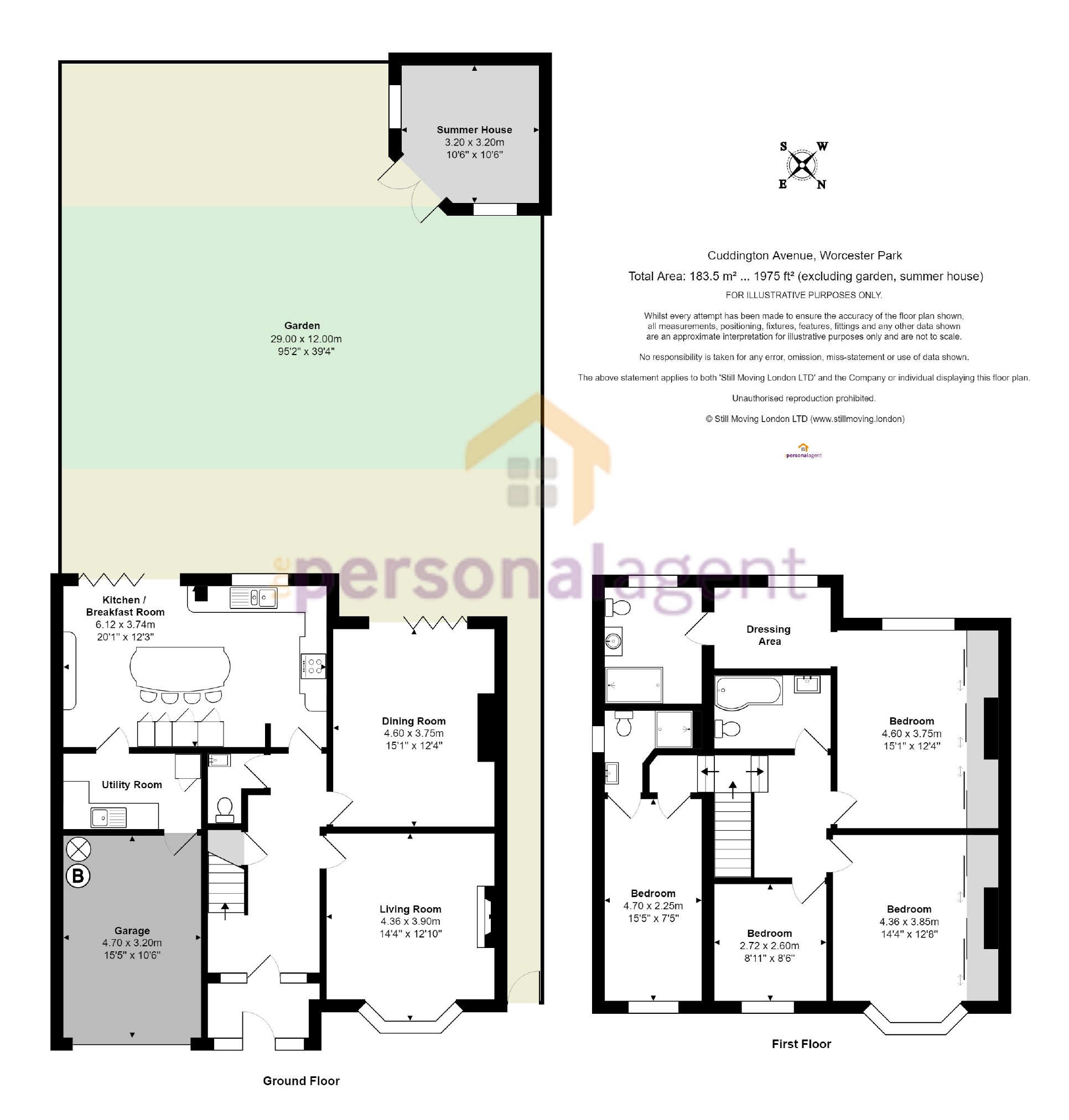 4 Bedrooms Detached house for sale in Cuddington Avenue, Worcester Park, Surrey KT4