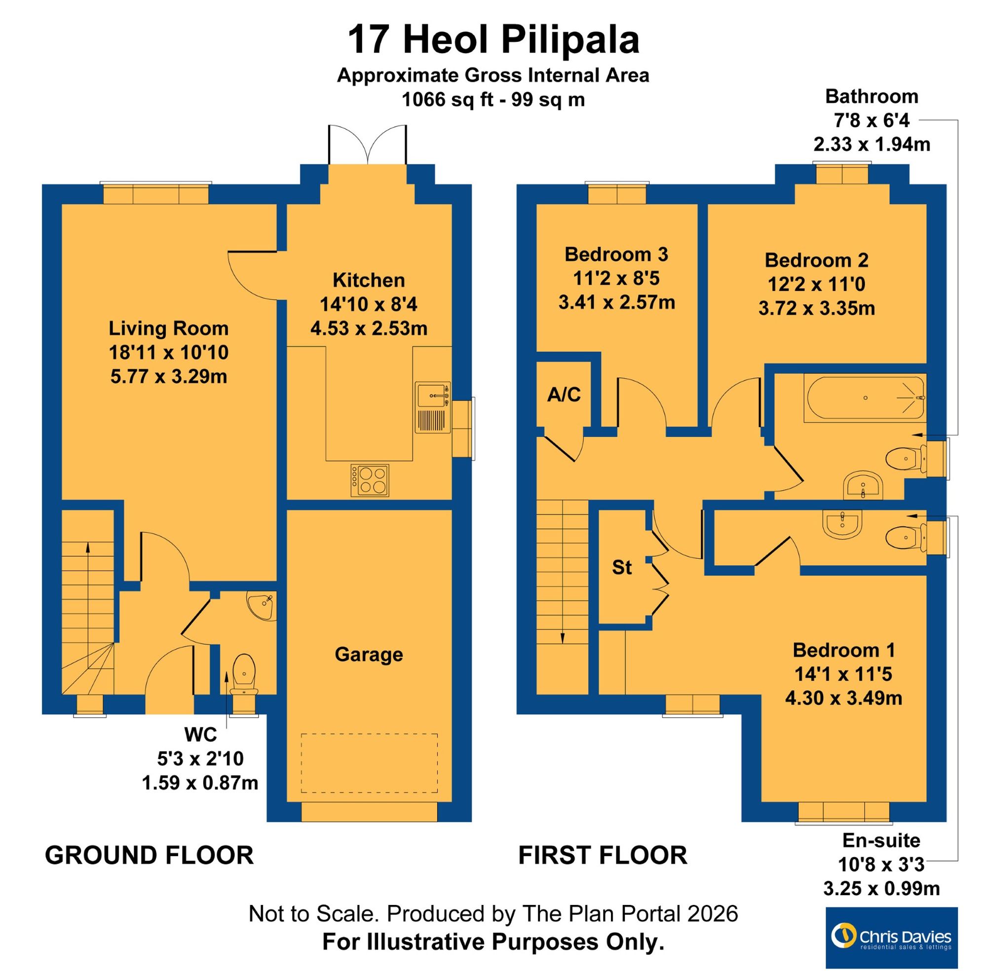 17 Heol Pilipala, Barry floorplan