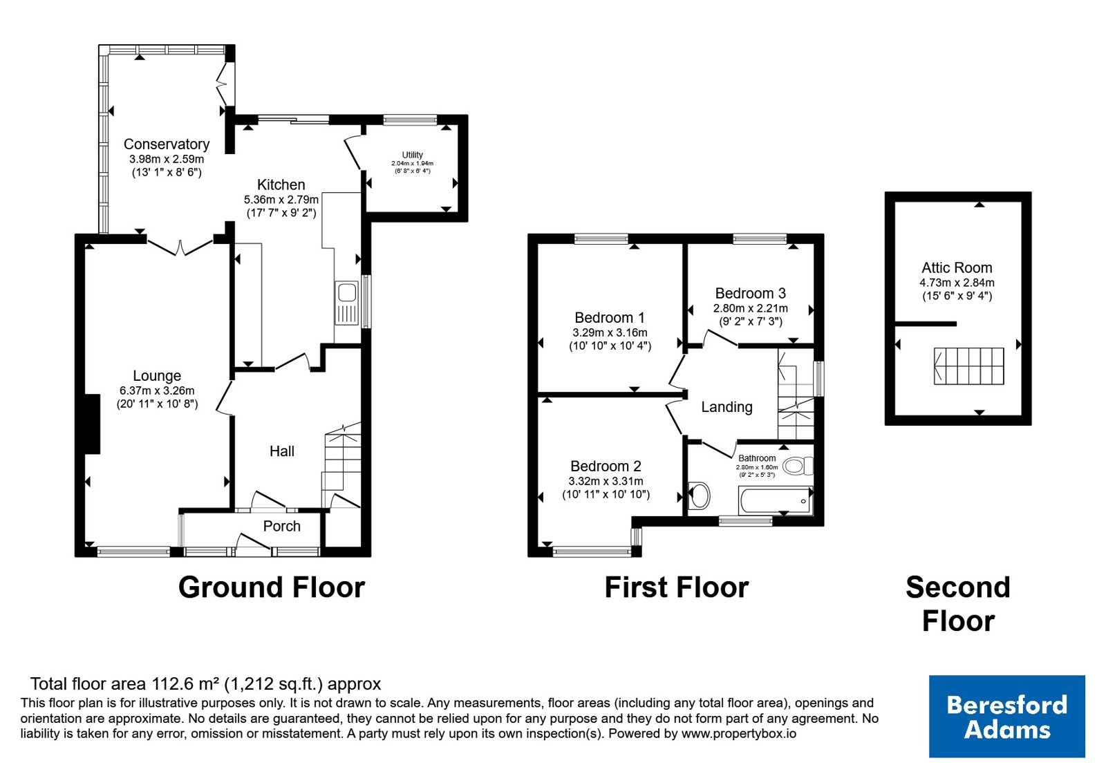 6, Gamar Road, Colwyn Bay floorplan