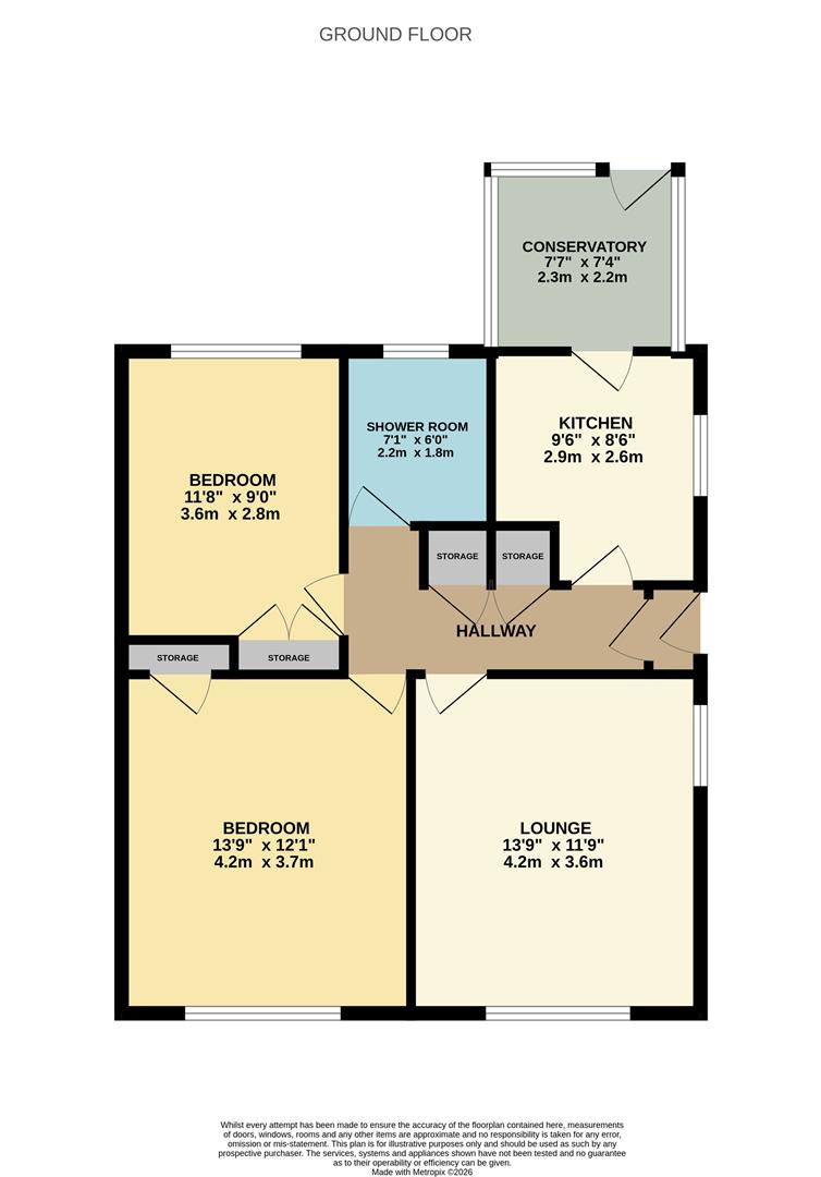 7, St. Barnabas Close, Kettering floorplan