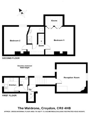 16D,, The Waldrons, Croydon floorplan