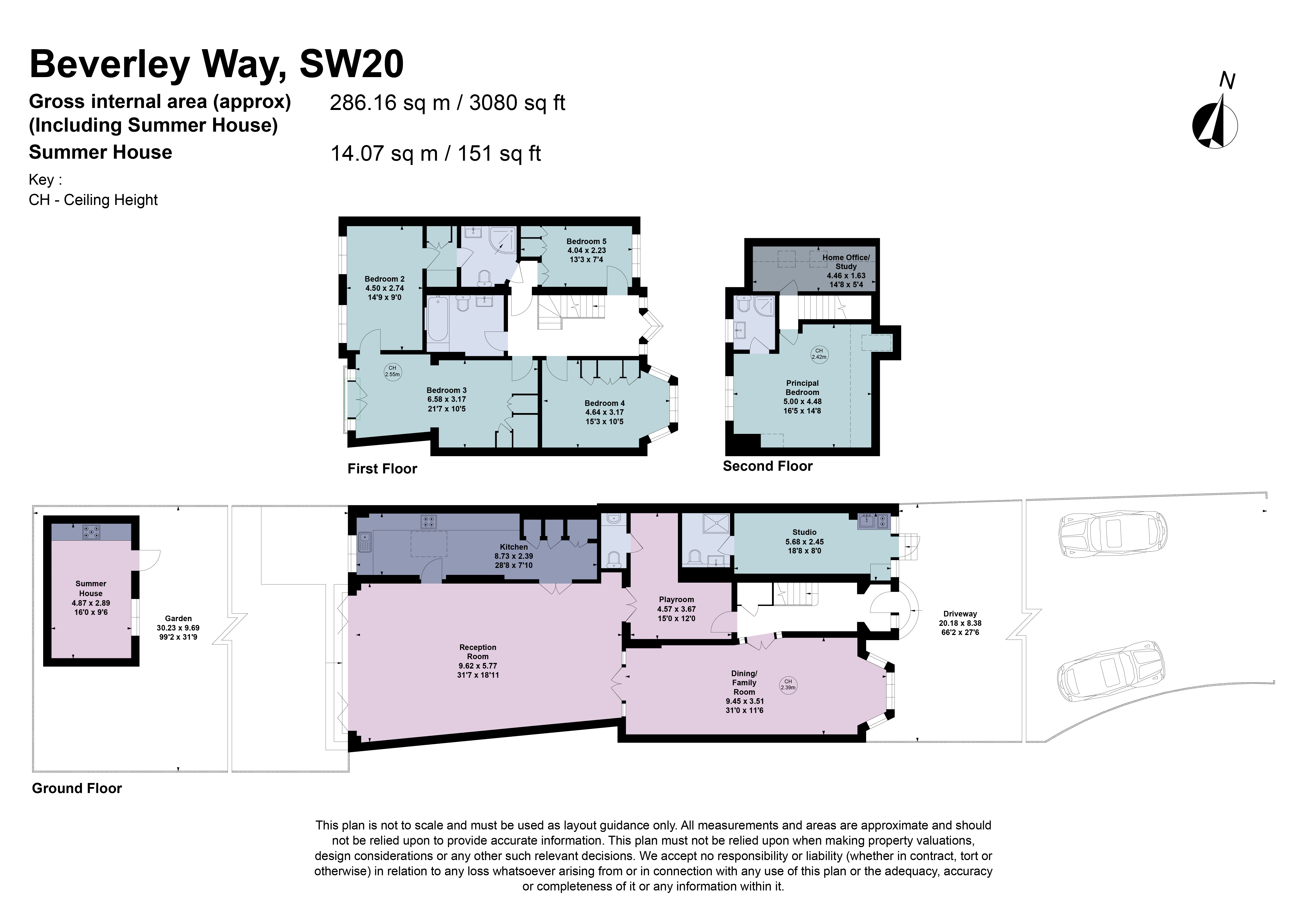 45, Beverley Way, London floorplan