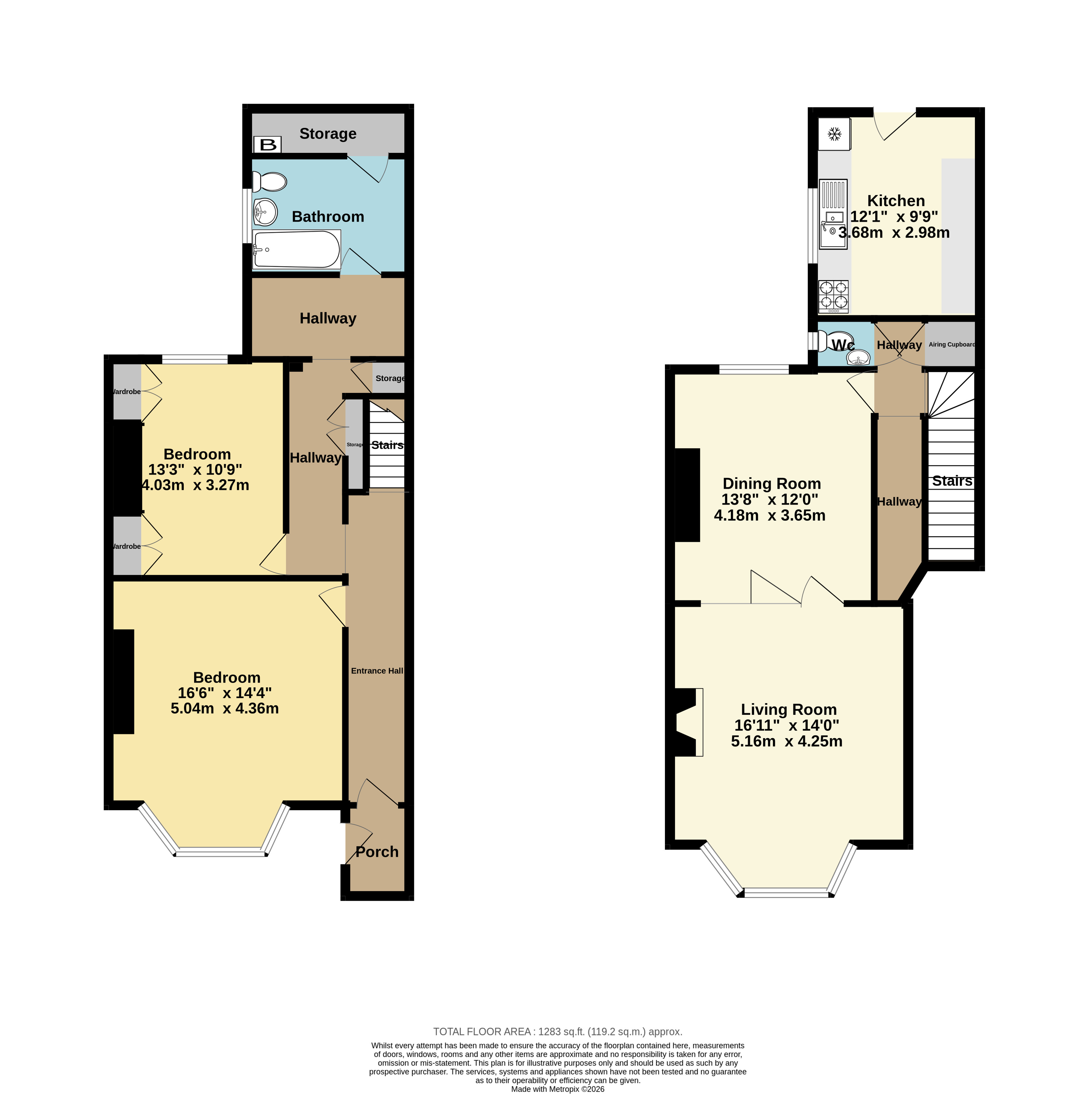 Flat 1, 4, Sea View Terrace, Margate floorplan