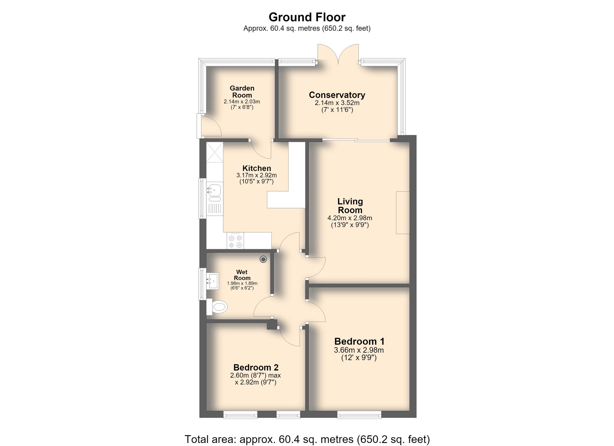 20 Ivy Close, Chesterfield floorplan