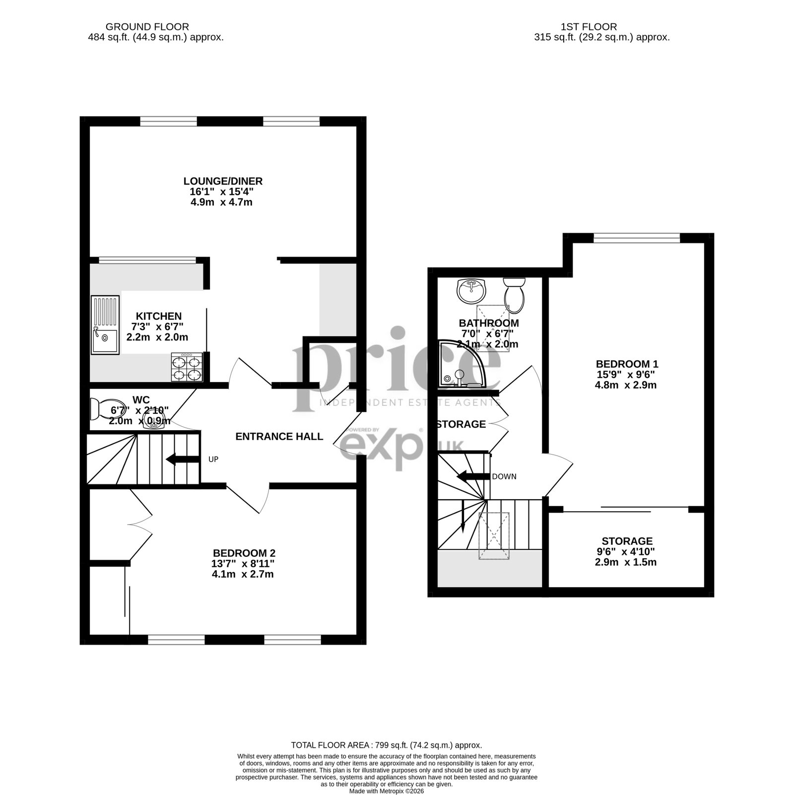 Monkstray House,7, Stockton Lane, York floorplan