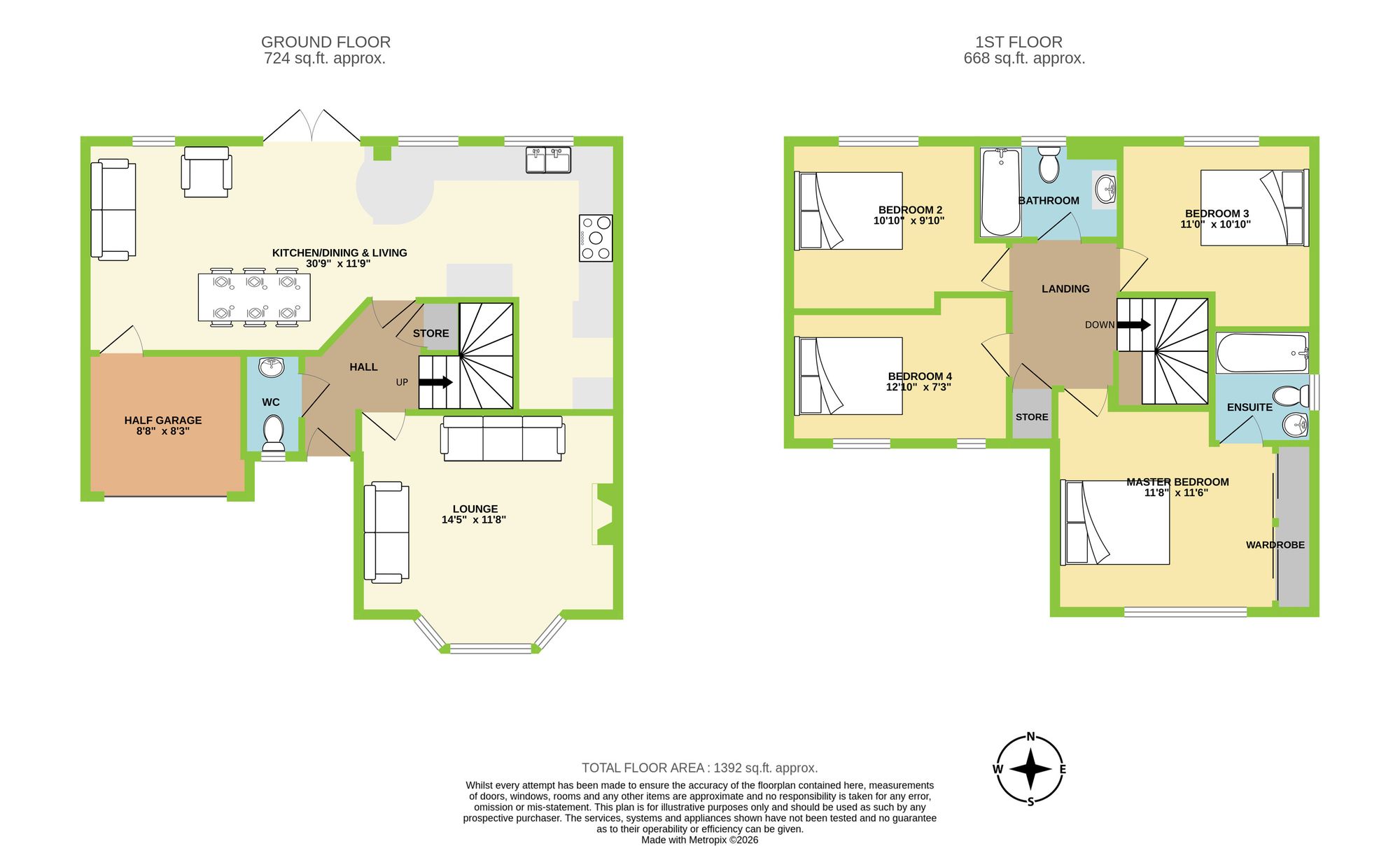 20 Heol Lodwig, Pontypridd floorplan