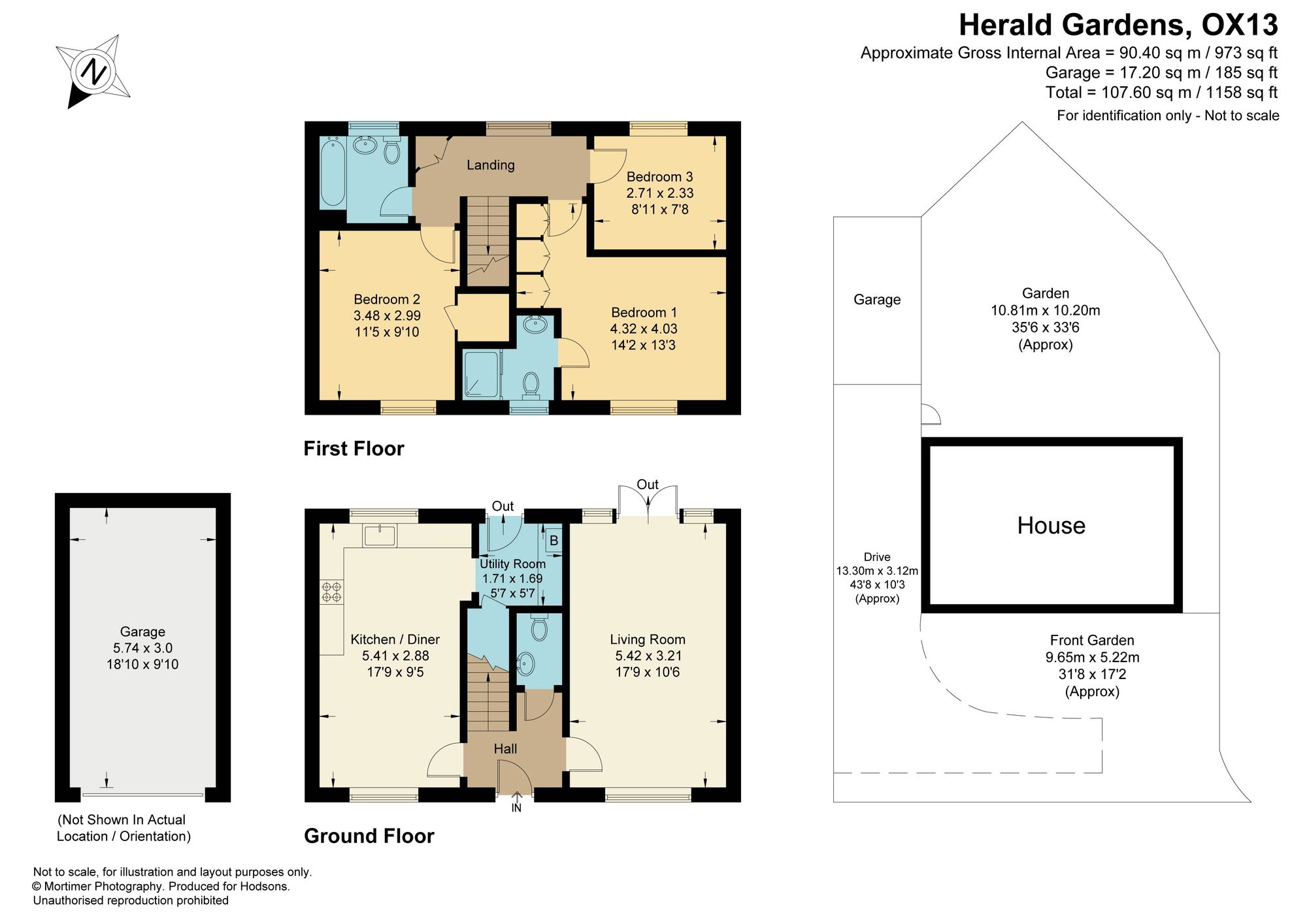 15 Herald Gardens, Abingdon floorplan