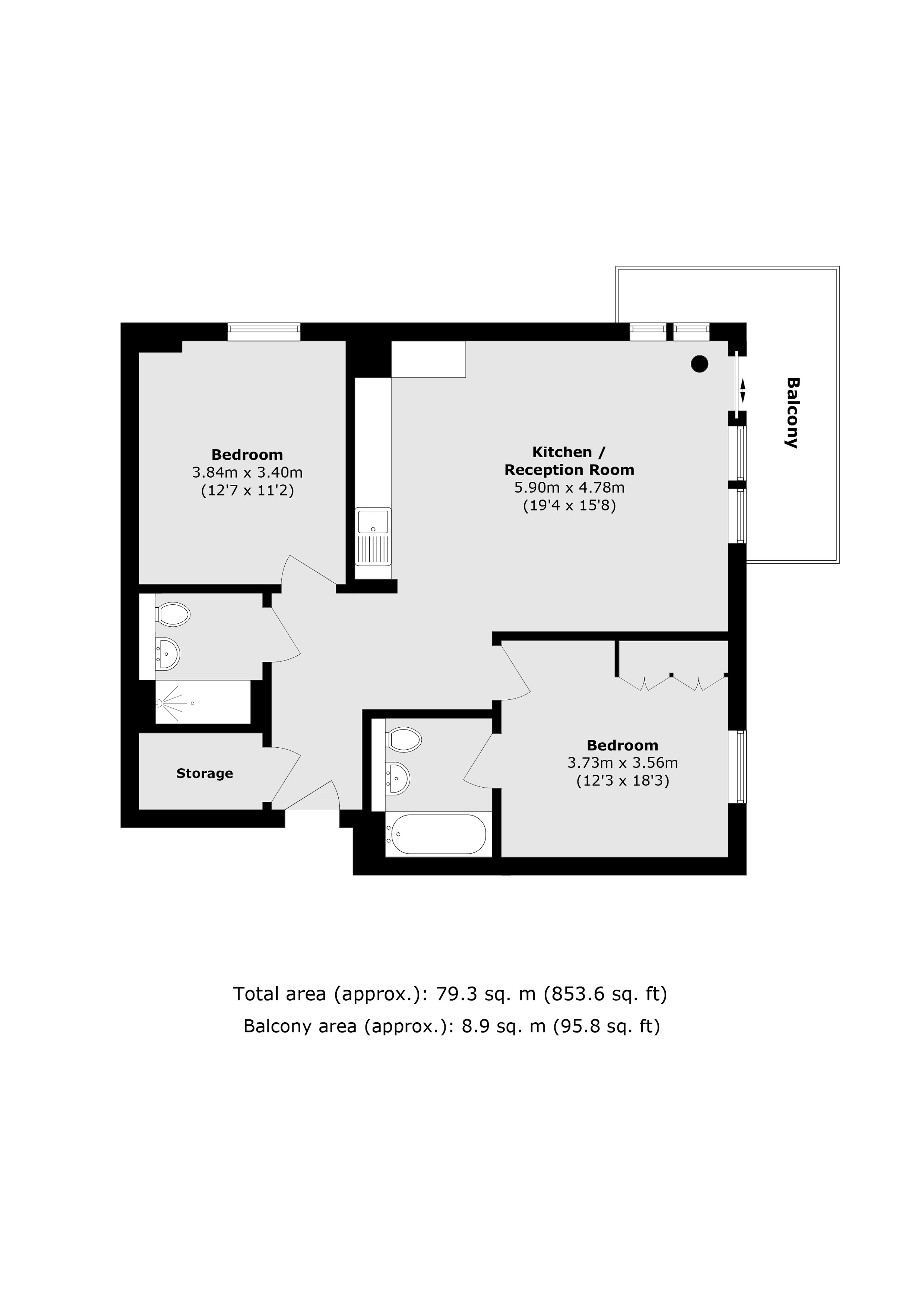601 Cottam House, 305, Kidbrooke Park Road, London floorplan