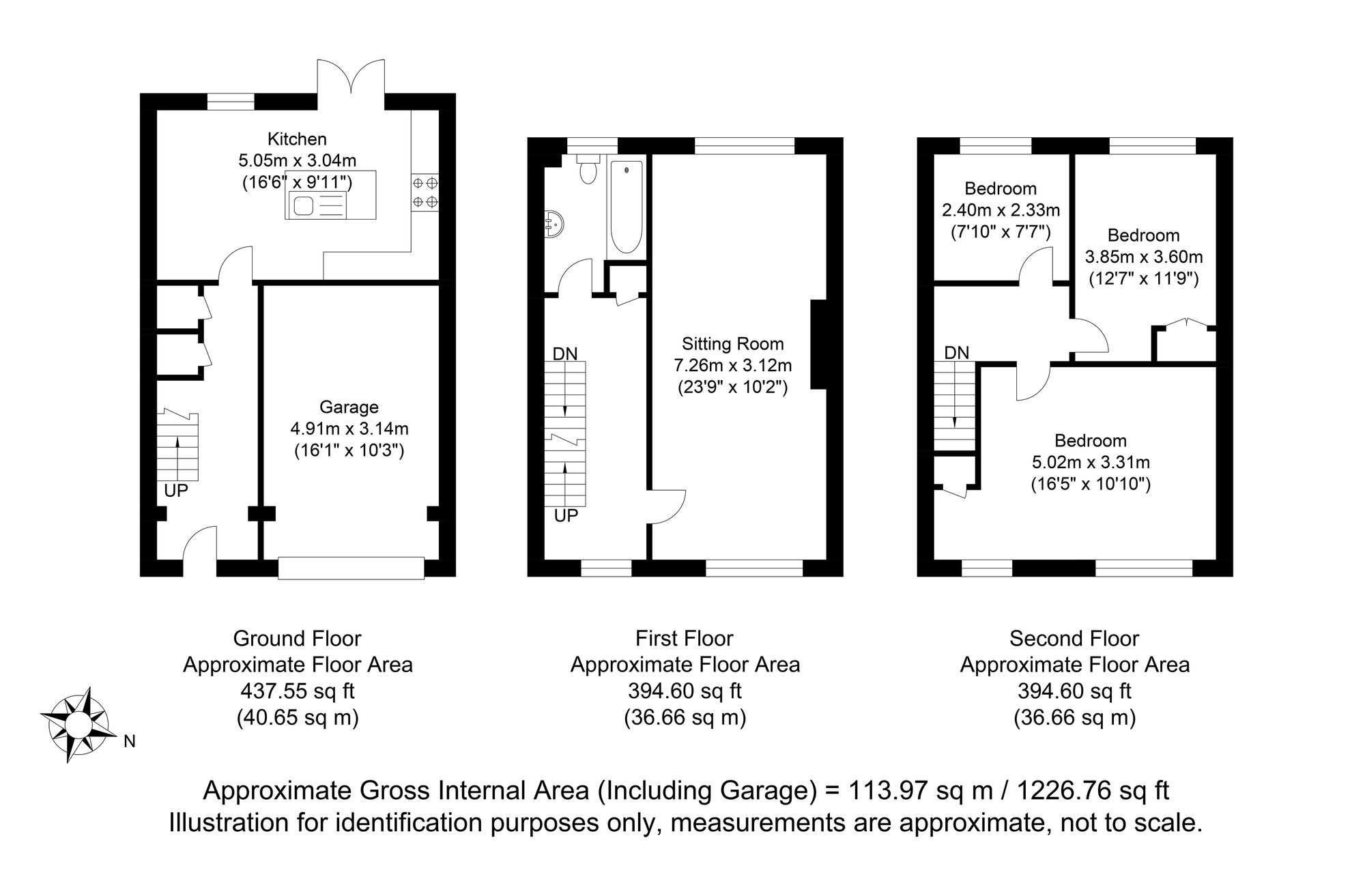 15 The Martlets, Lewes floorplan