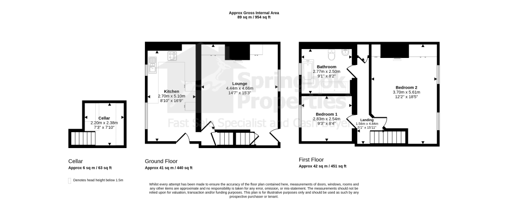 28, Paul Lane, Wakefield floorplan
