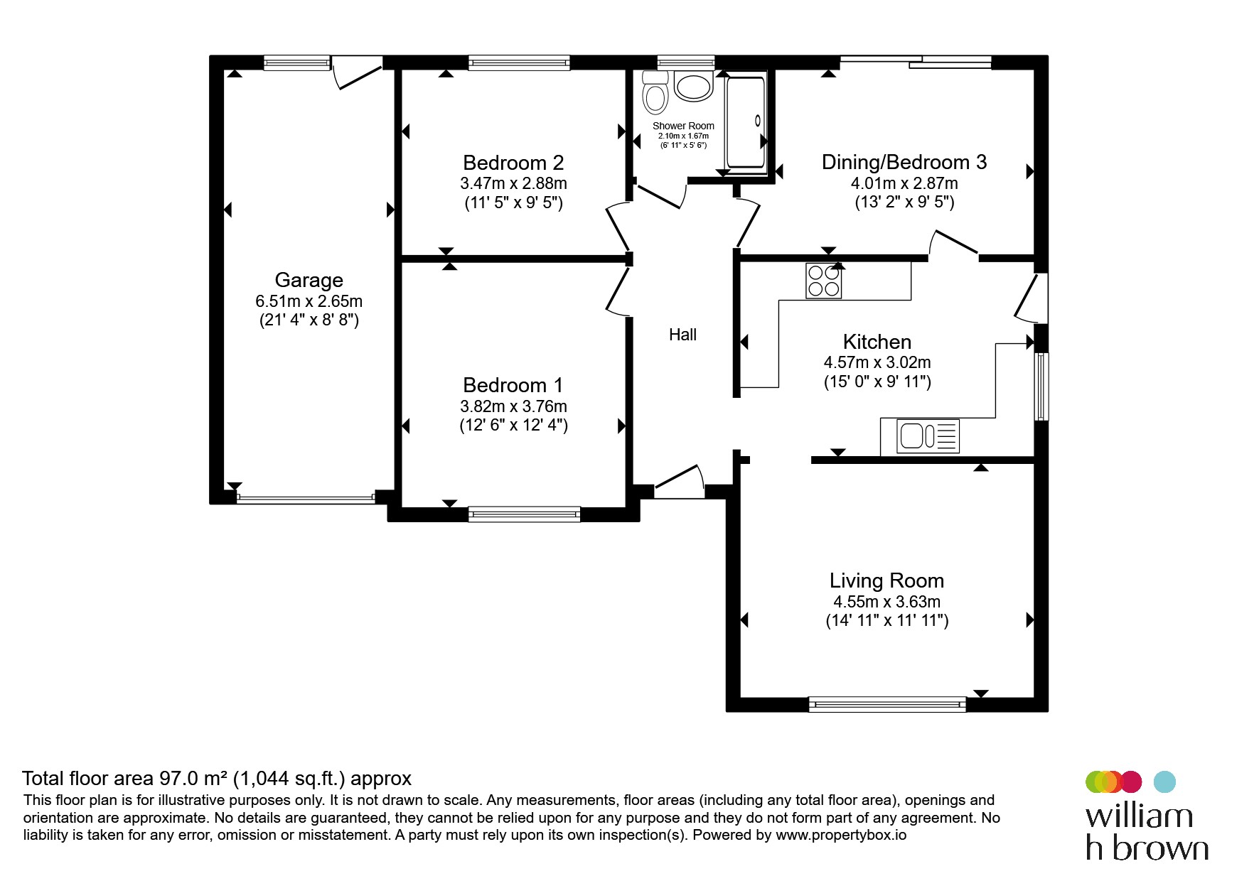 65, Warren Close, Brandon floorplan