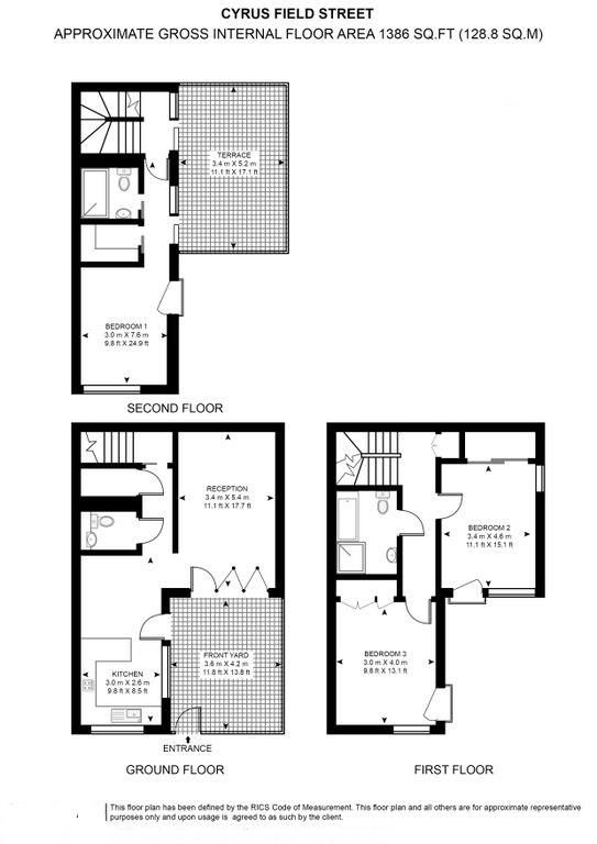 14, Cyrus Field Street, London floorplan