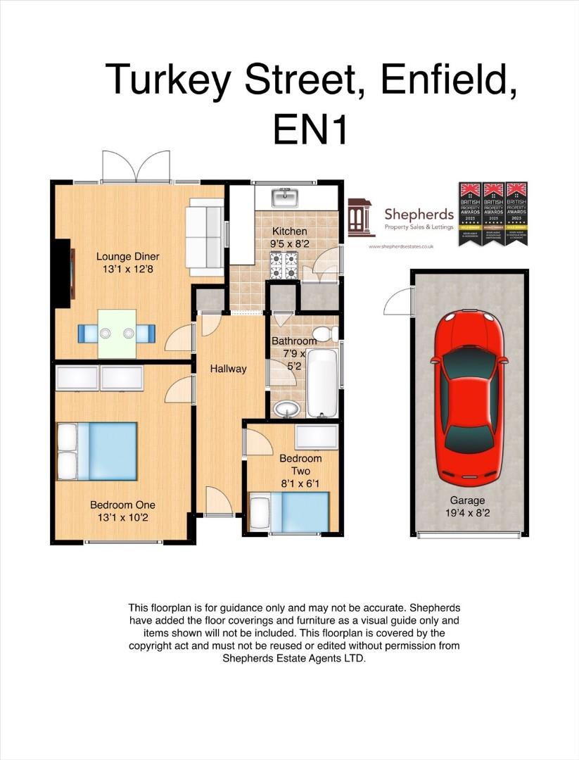 86, Turkey Street, Enfield floorplan