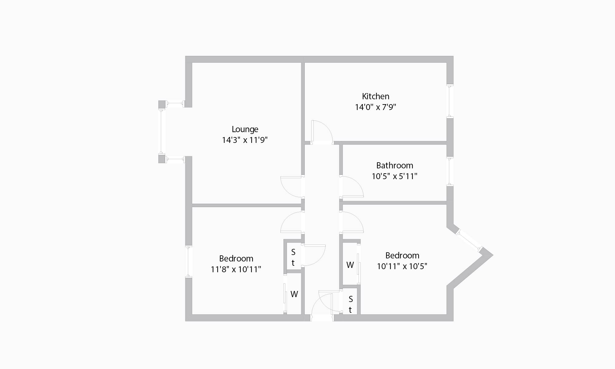 2 Bedrooms Flat for sale in Sandbank Crescent, Flat 27, North Kelvinside, Glasgow G20