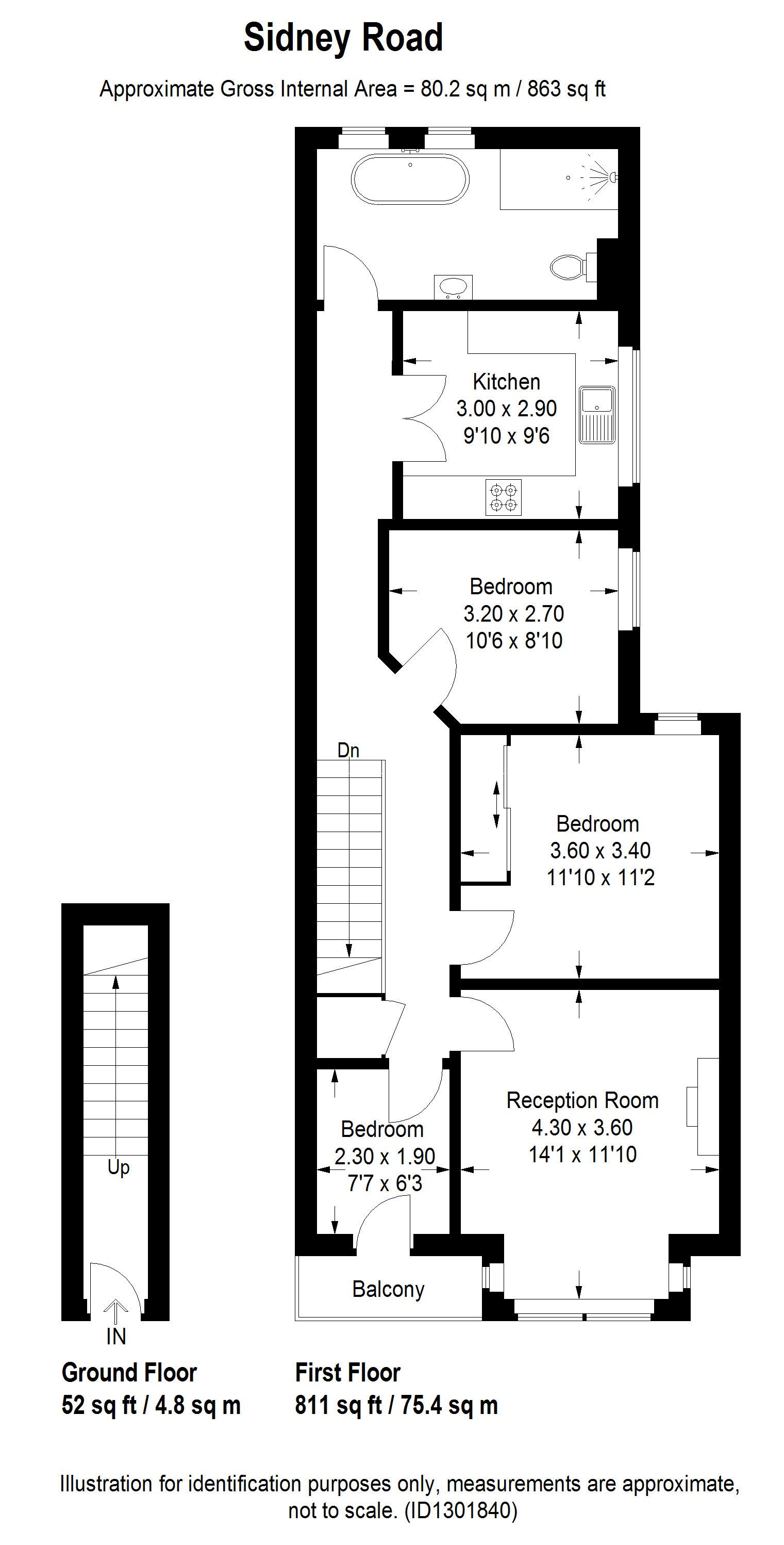 32, Sidney Road, Twickenham floorplan